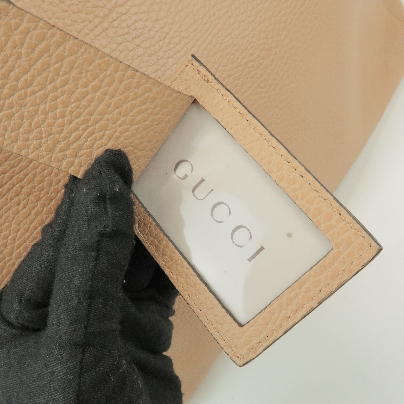 GUCCI Interlocking G Swing Large Tote Bag Shoulder Bag Beige 354397
