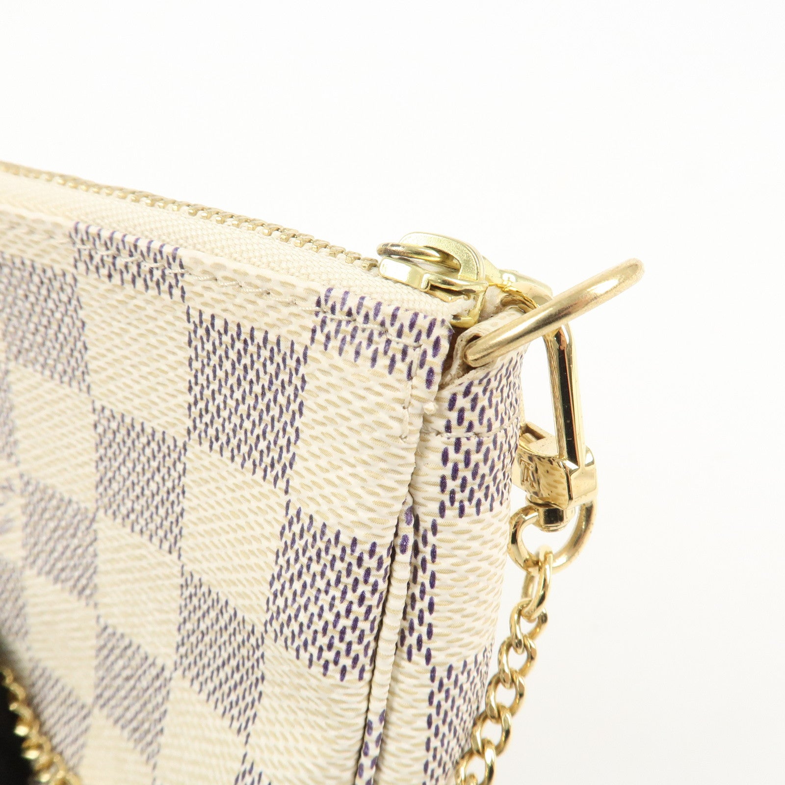 Louis Vuitton Damier Azur Mini Pochette Accessoires Pouch N58010 Used