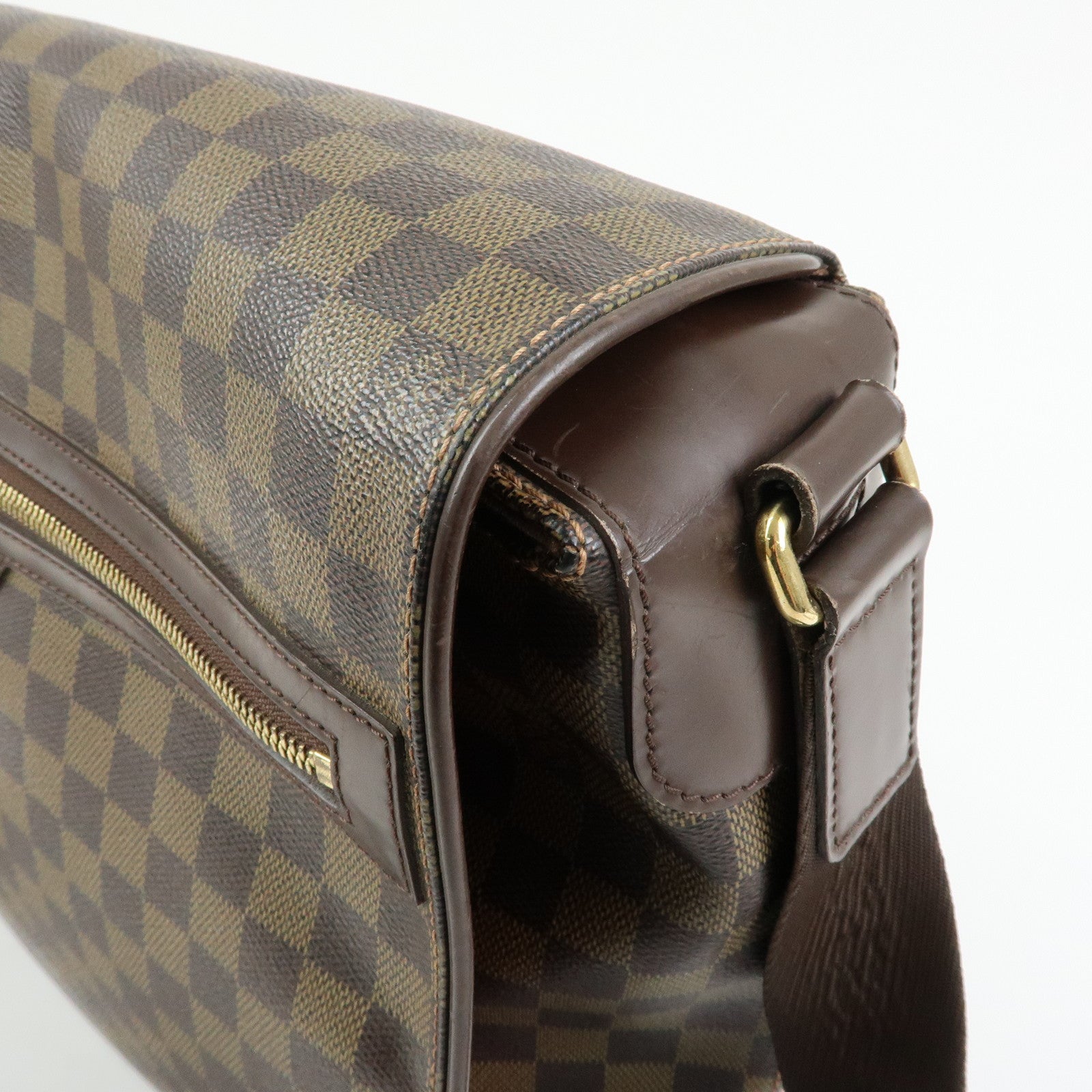 Louis Vuitton Damier Spencer Shoulder Bag Damier Ebene Brown N58021