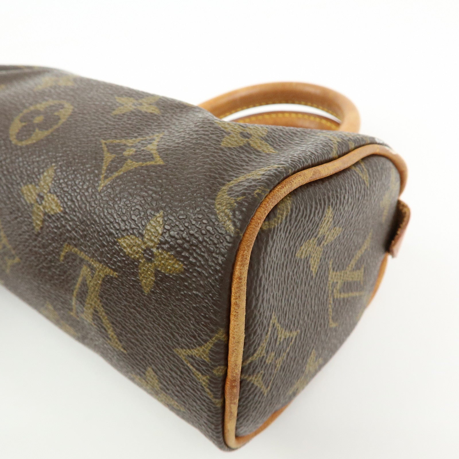 Louis Vuitton Monogram Mini Speedy Hand Bag Brown M41534