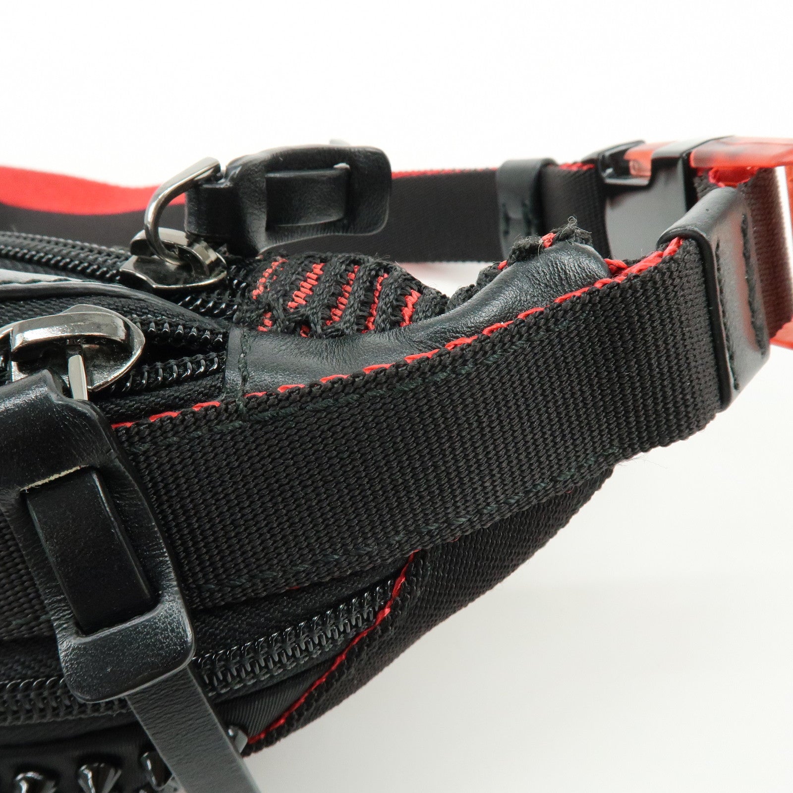 Christian Louboutin Paris New York City Nylon Canvas Waist Bag