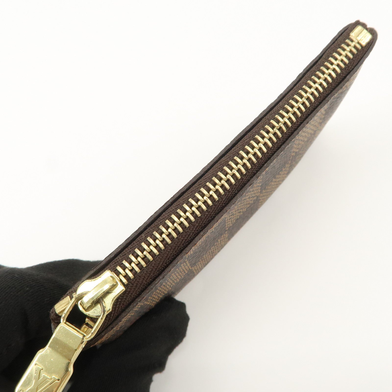 Louis Vuitton Damier Pochette Cles Coin Case Damier Ebene N62658