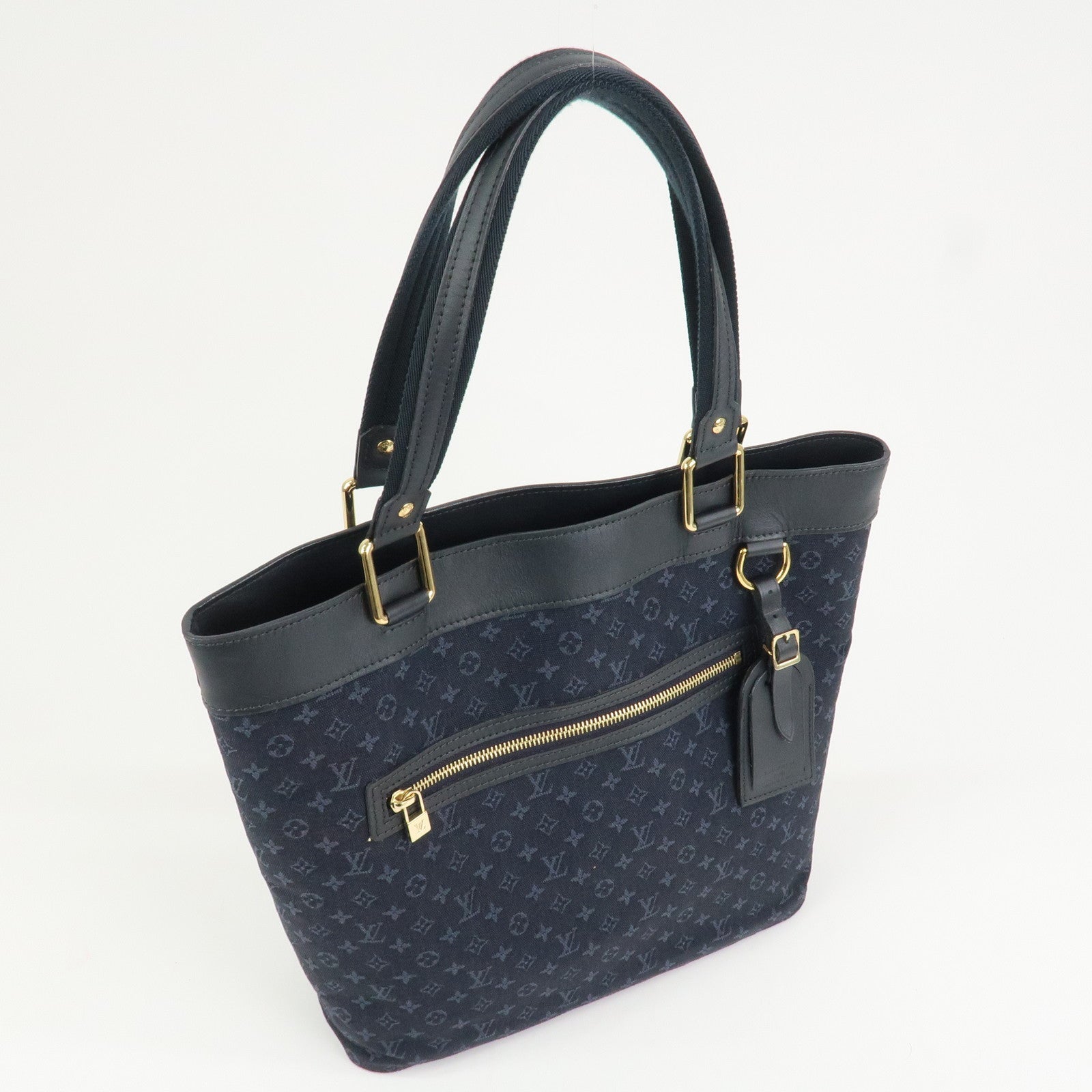 Louis Vuitton Monogram Mini Canvas Lucille GM Tote Bag Blue M92679