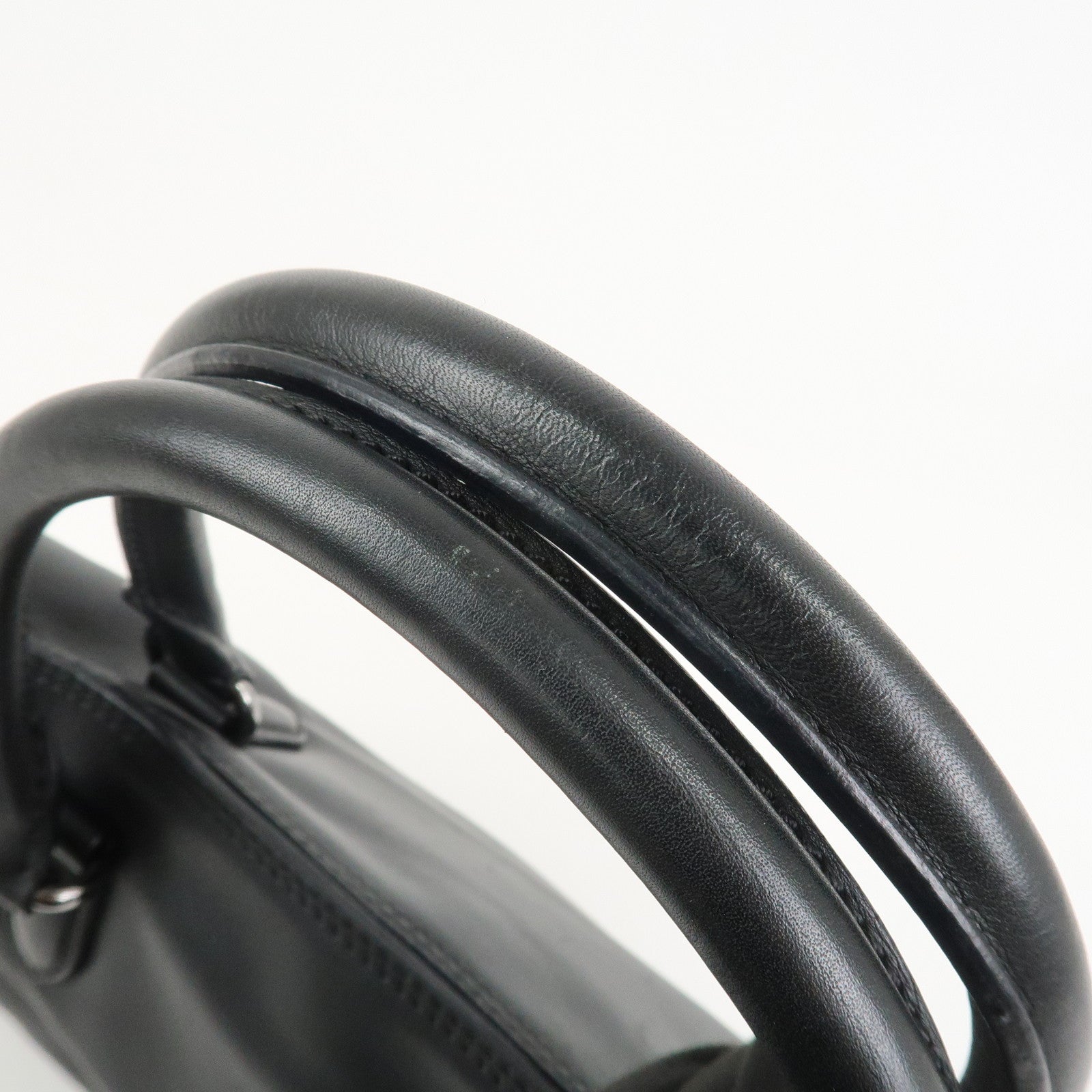 LOEWE Anagram Calf Leather Hand Bag Black