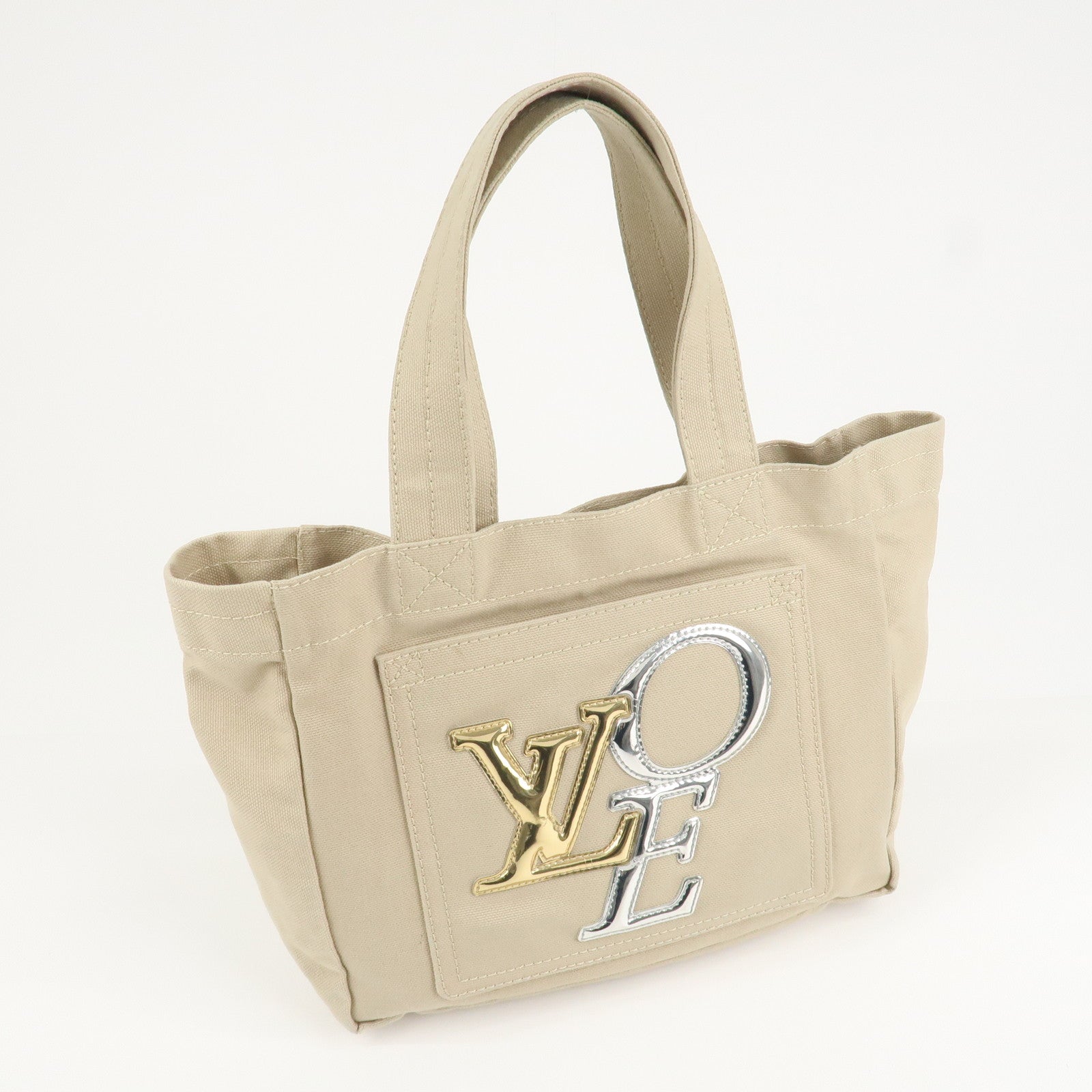 Louis Vuitton Canvas That's Love Tote Bag Hand Bag Ivory M95468 Used
