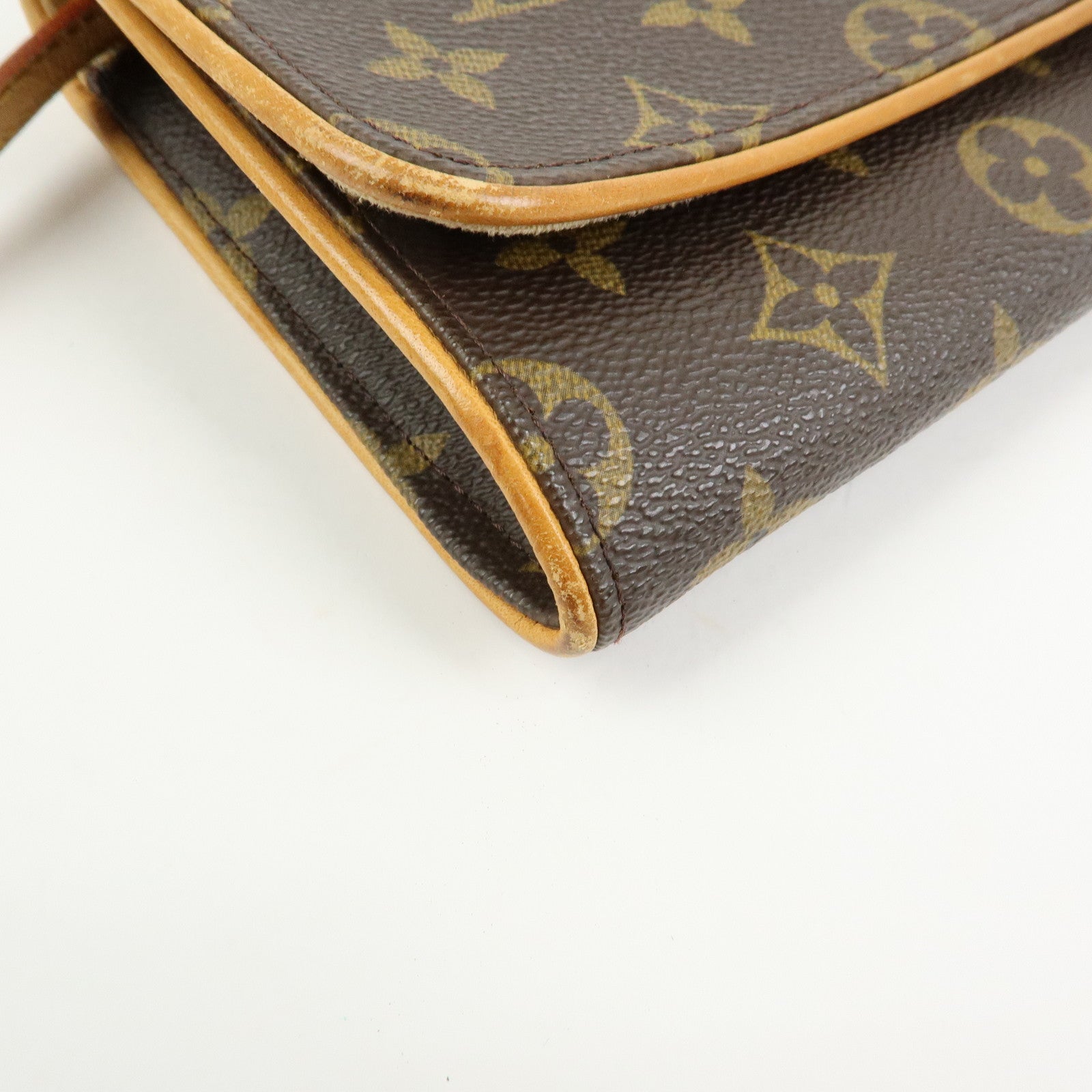 Louis Vuitton Monogram Pochette Twin GM 2Way Bag Brown M51852