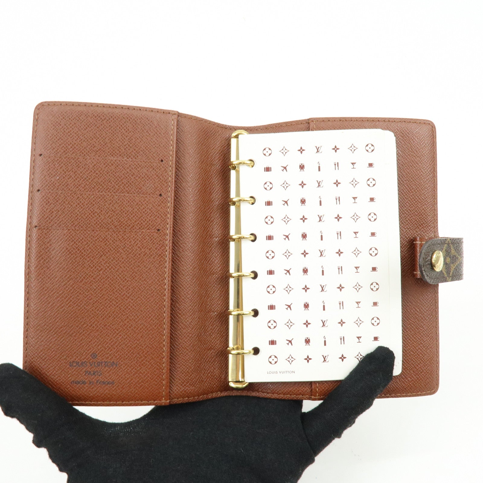 Louis Vuitton Monogram Agenda PM Planner Cover Brown R20005
