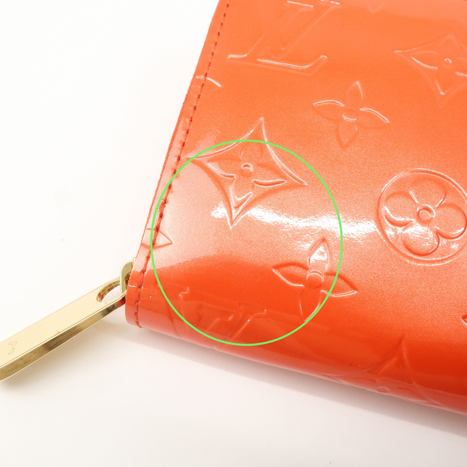 Louis Vuitton Monogram Vernis Leather Round Zippy Wallet M93724 Used