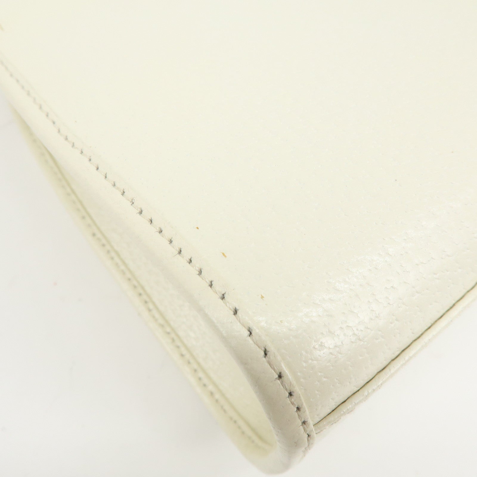 GUCCI Jackie GG Leather Shoulder Bag Hand Bag White 002.1068