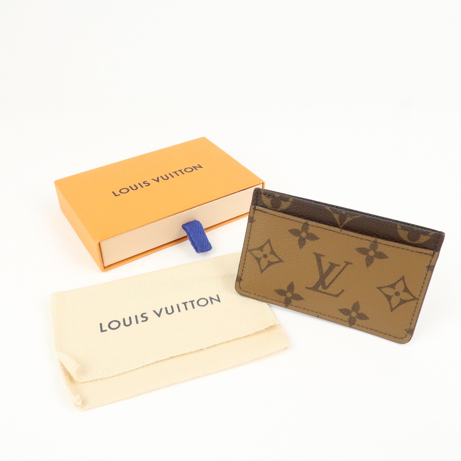 Louis Vuitton Monogram Reverse Porte Cartes Simple Card Case M69161