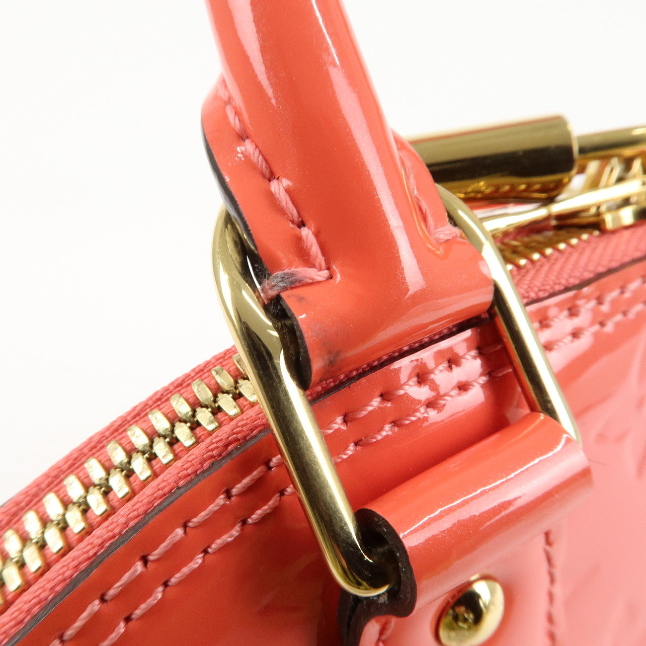 Louis Vuitton Monogram Vernis Alma BB 2Way Bag Rose Rich M90259 Used