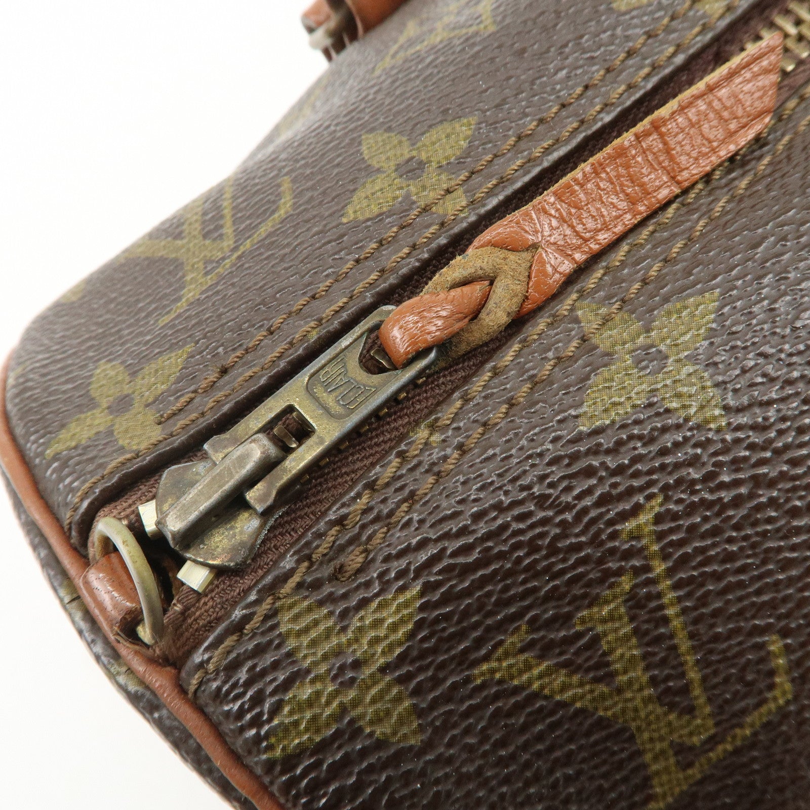 Louis Vuitton Monogram Papillon 30 Hand Bag Brown Old Style M51365