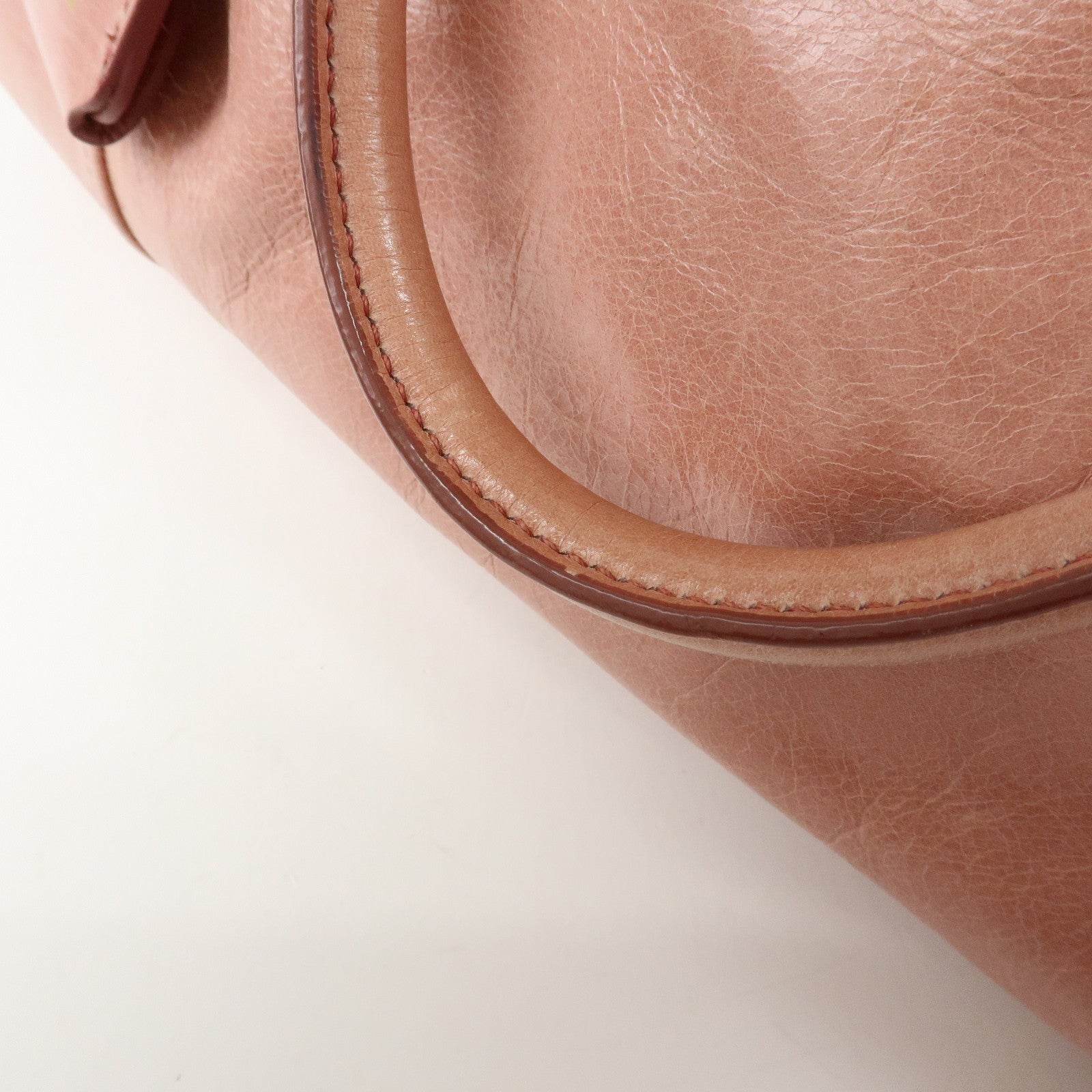 MIU MIU Vitello Shine Leather 2Way Bag Shoulder Bag Pink RN1091