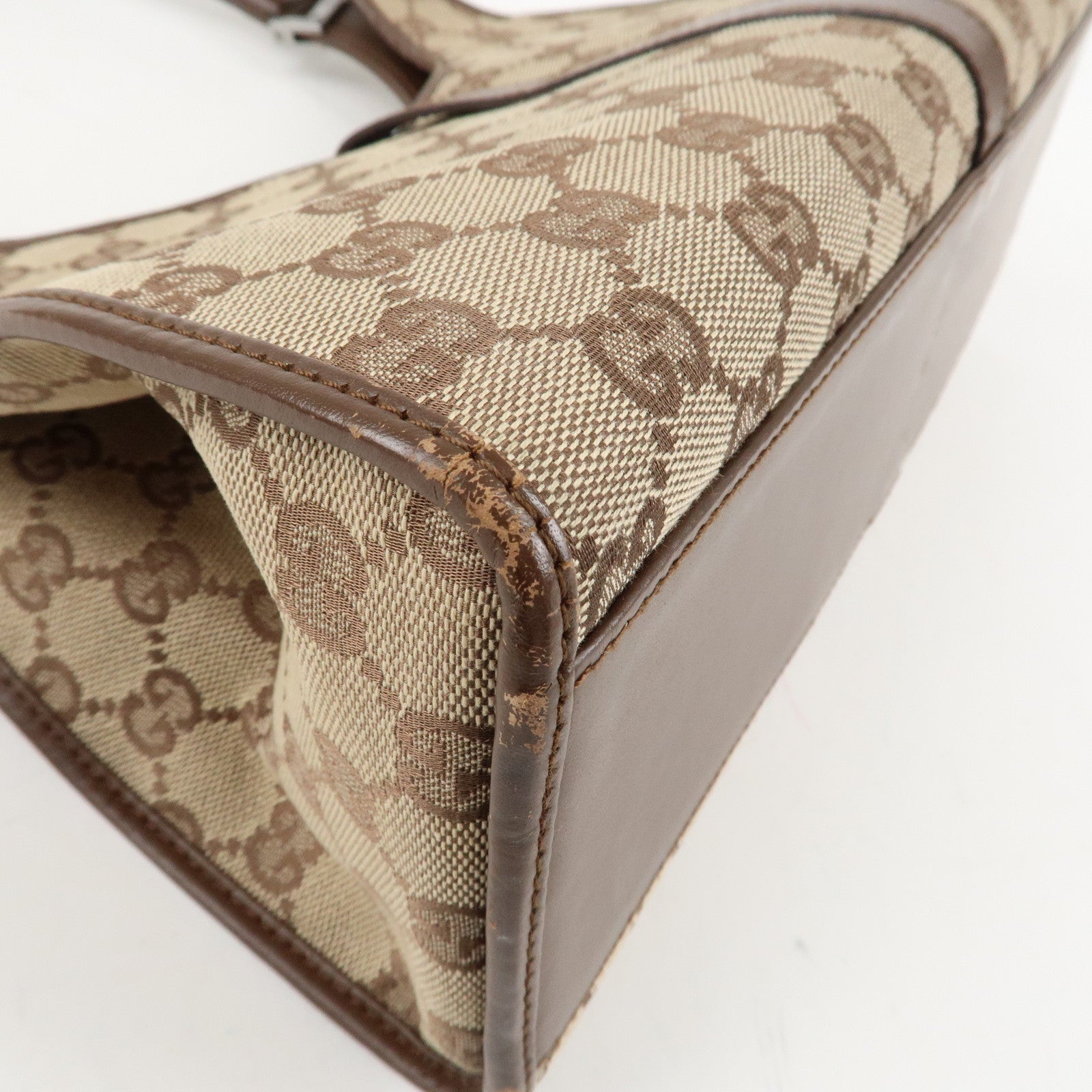 GUCCI Jackie Leather Shoulder Bag Hand Bag Black 002.1067 Used