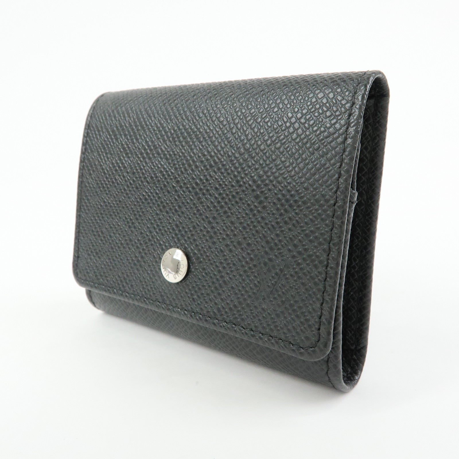 Louis Vuitton Taiga Porte Monnaie Sergei Coin Case Black M32562
