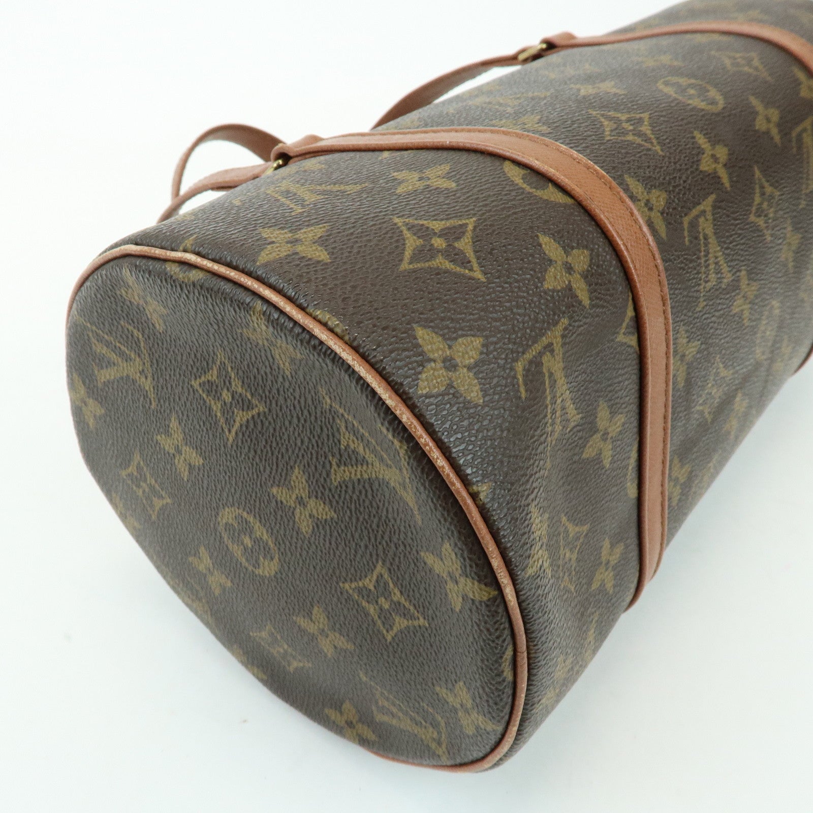 Louis Vuitton Monogram Papillon 30 Hand Bag Brown M51385