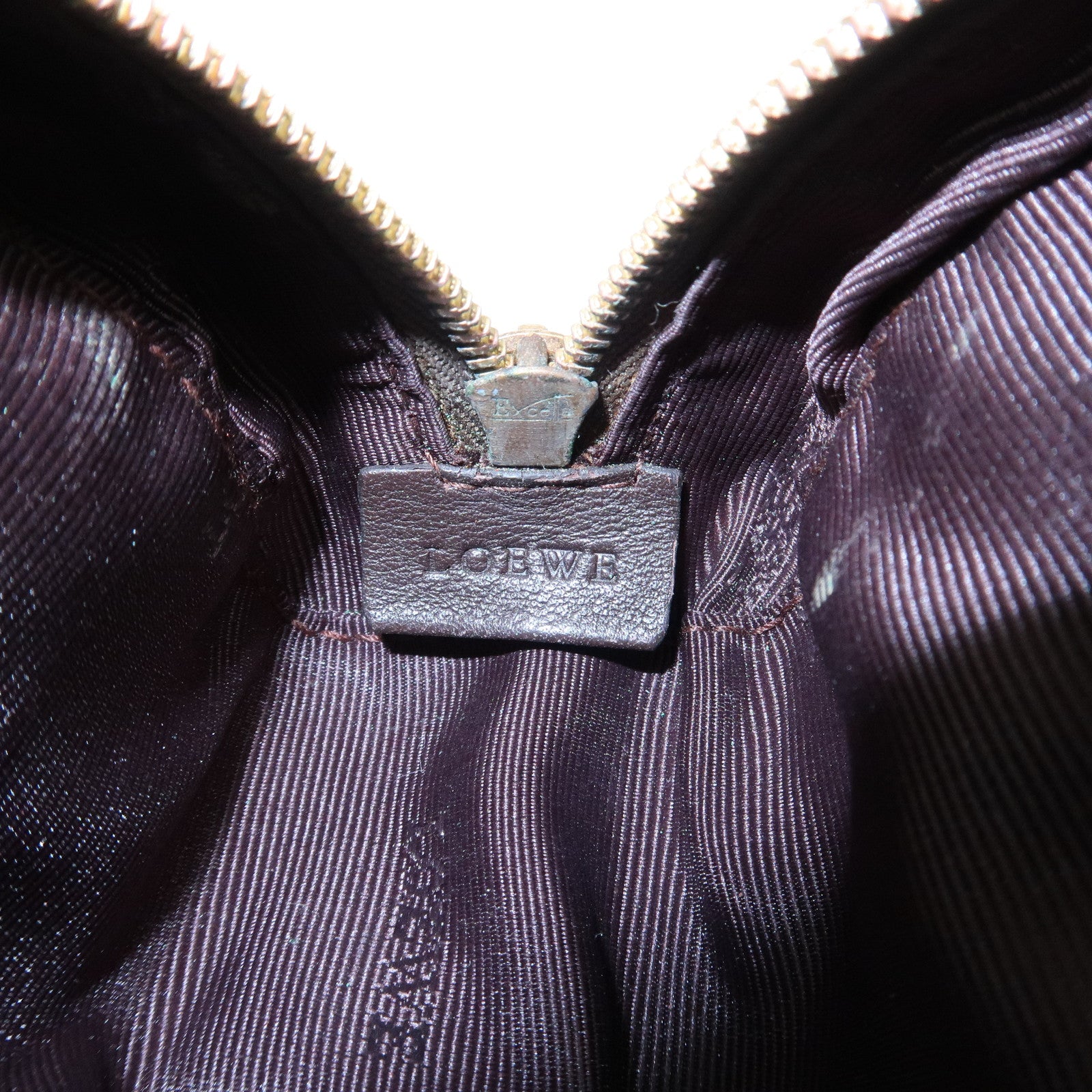 LOEWE Anagram Leather Micro Mini Amazona 2Way Shoulder Bag Brown