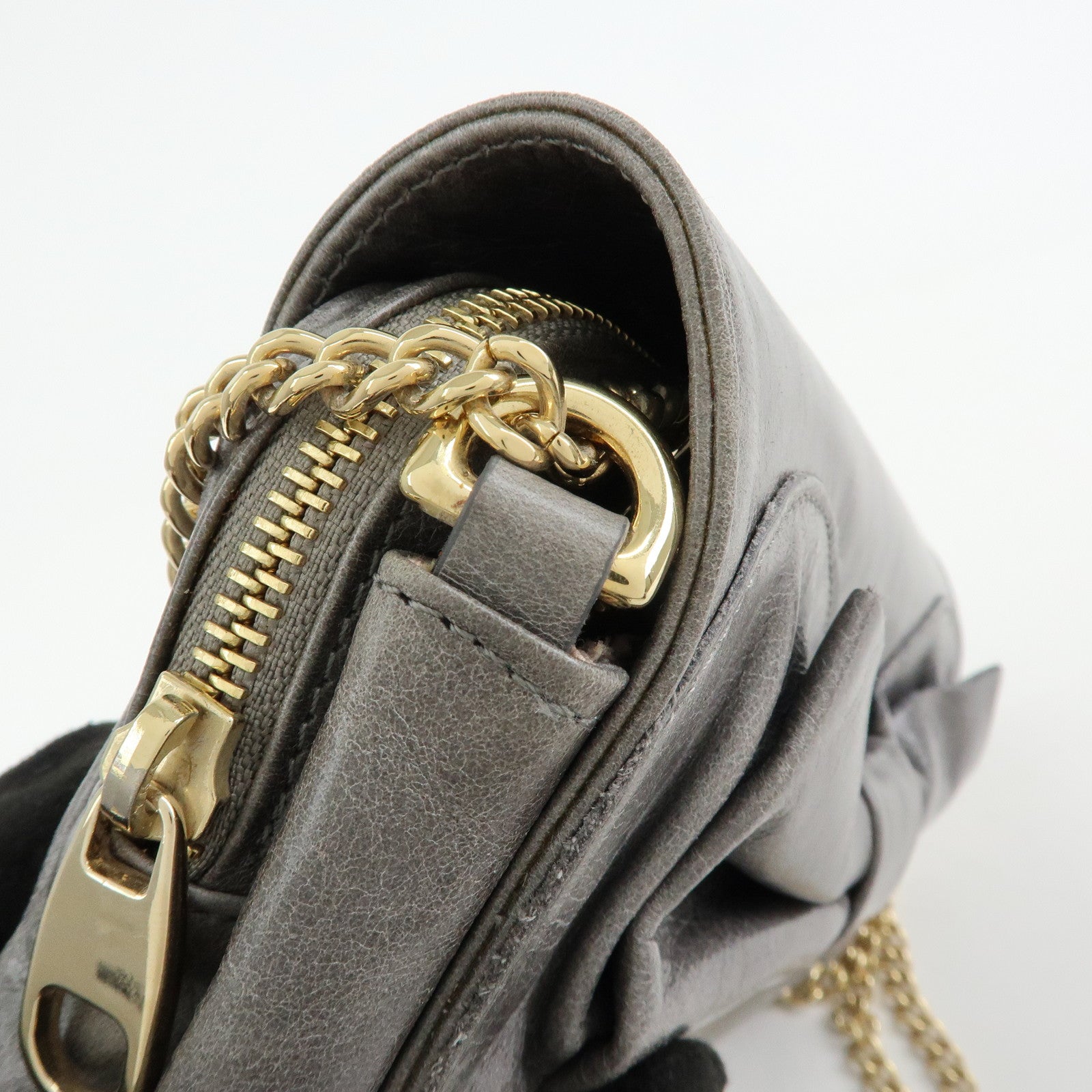 VALENTINO RED Valentino 2Way Bag Chain Shoulder Bag Hand Bag Gray