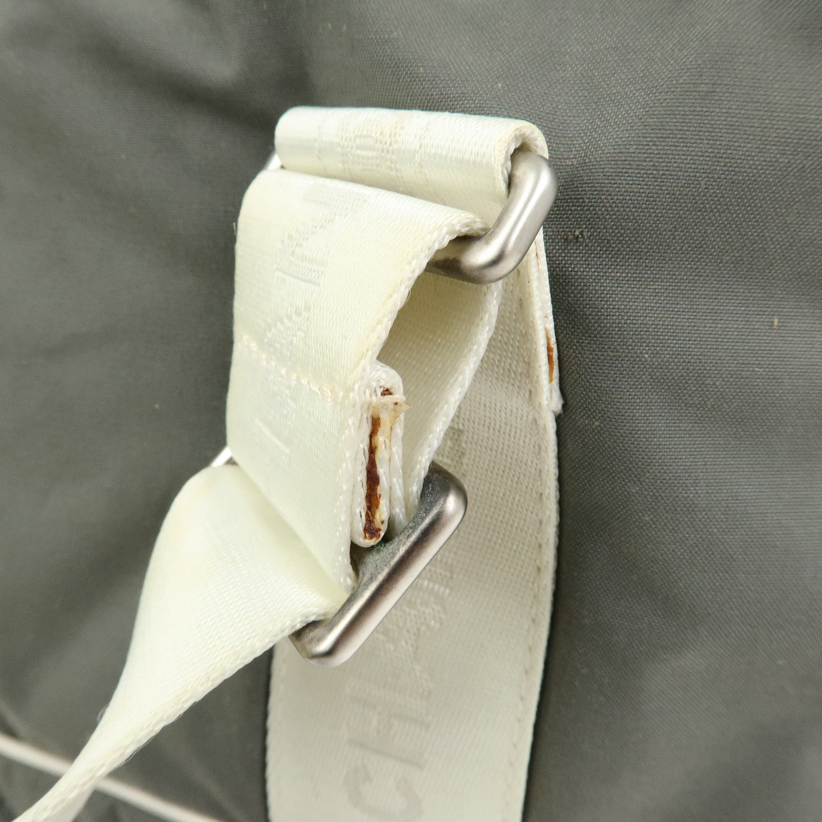 CHANEL Sports Line COCO Mark Nylon Boston Hand Shoulder Bag Gray