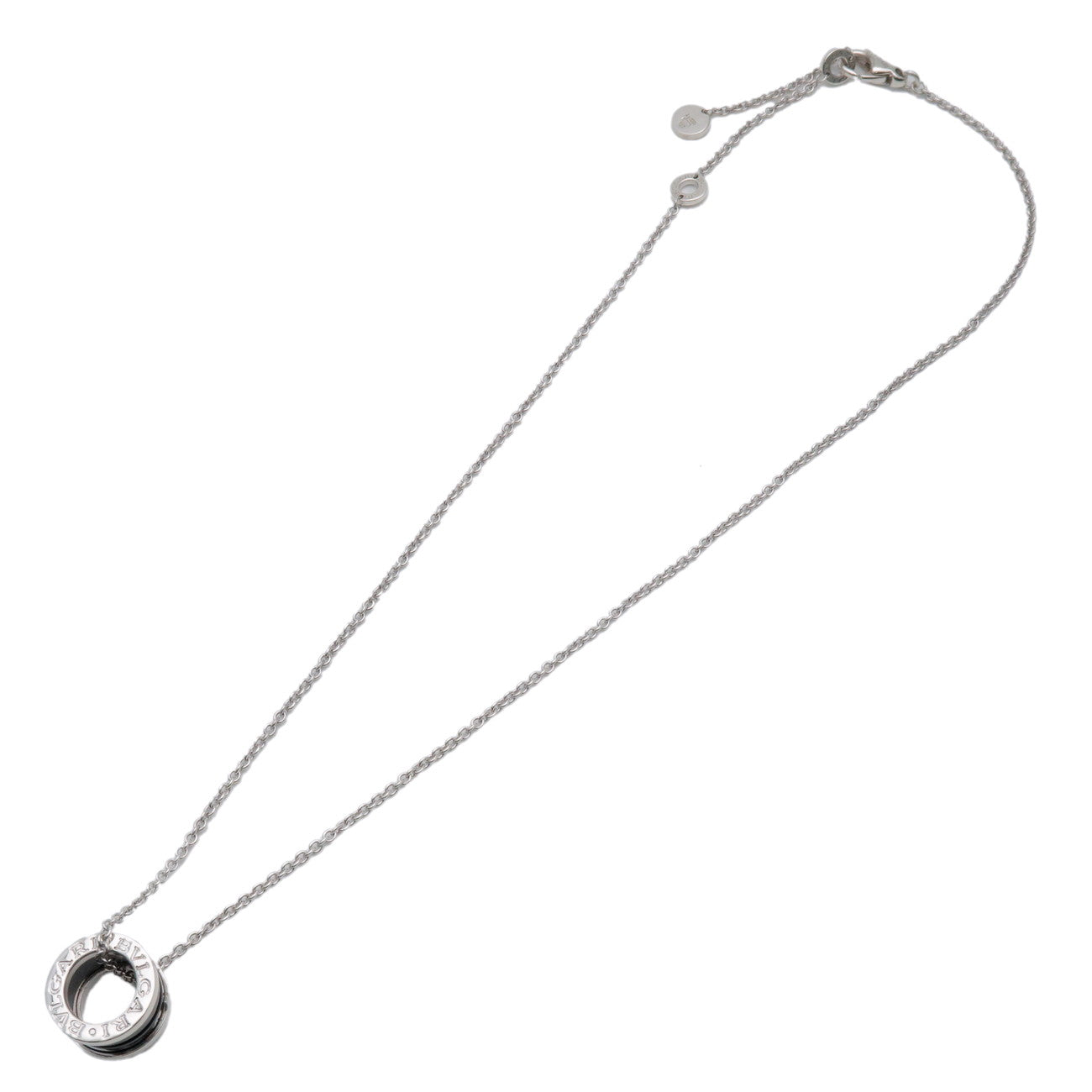 BVLGARI B-Zero1 Save the Children Necklace SV925 Black Ceramic