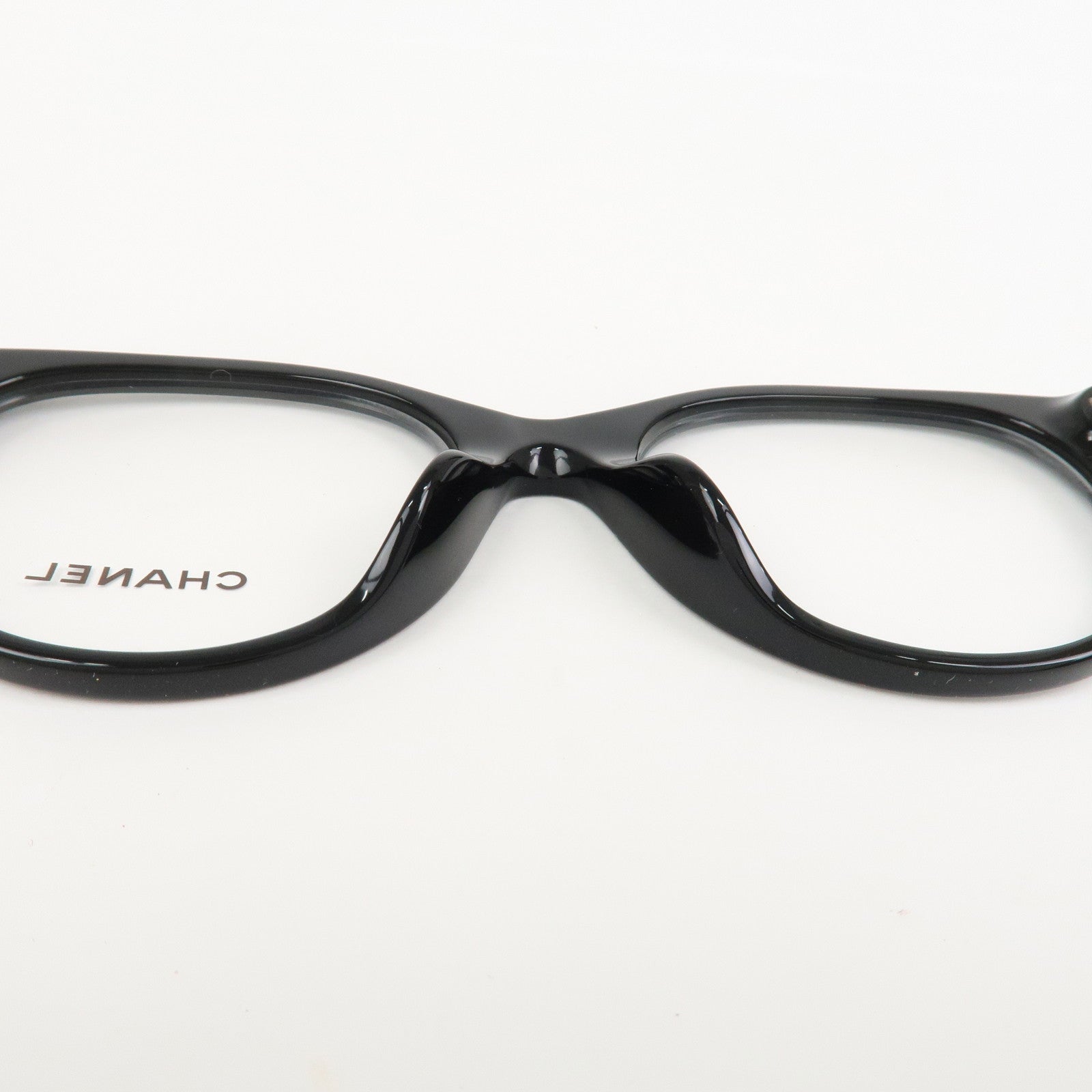 CHANEL Plastic Sunglasses Black Beige 3471-A c.534 51□17 140 S