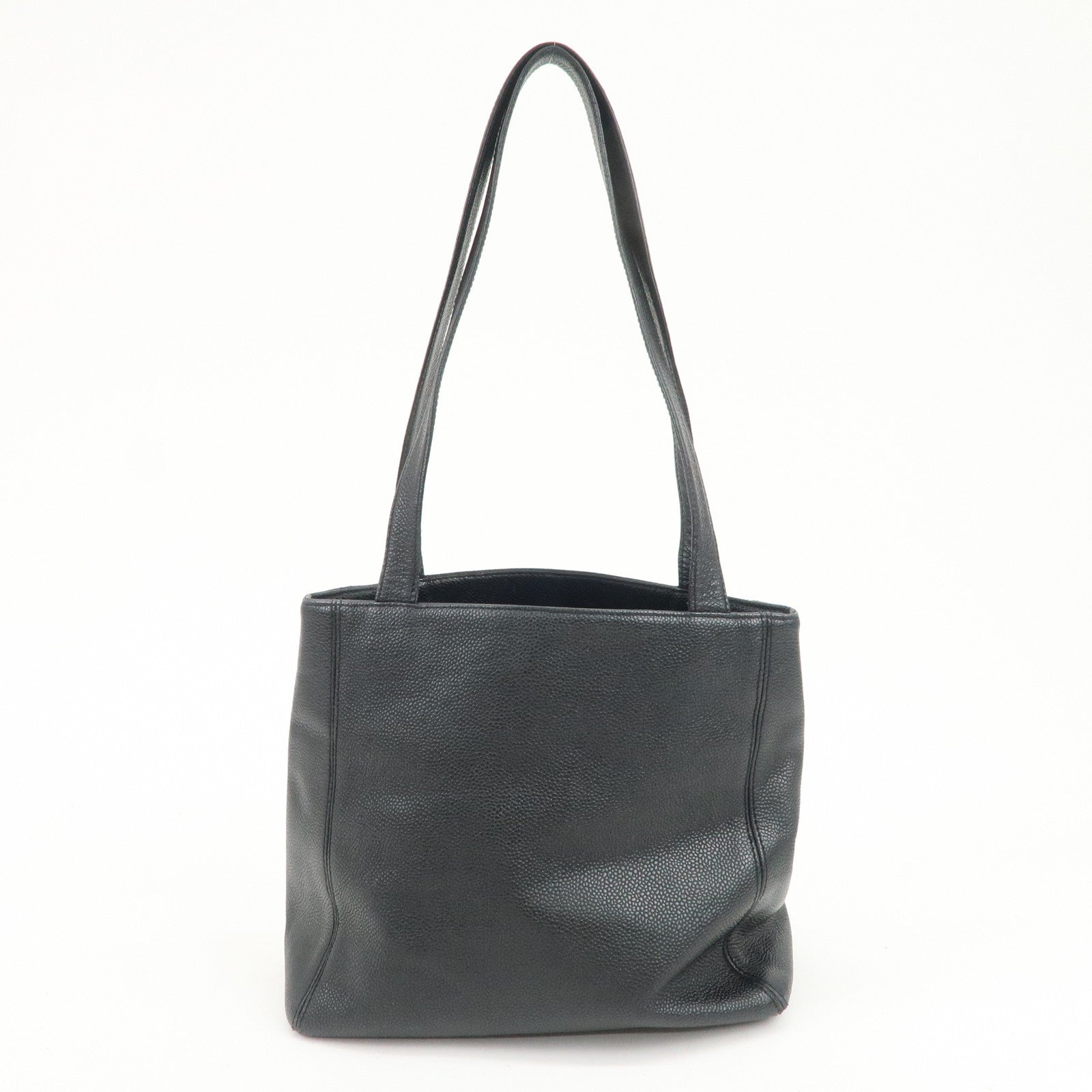 CHANEL COCO Mark Caviarskin Shoulder Bag Tote Bag Hand Bag Black