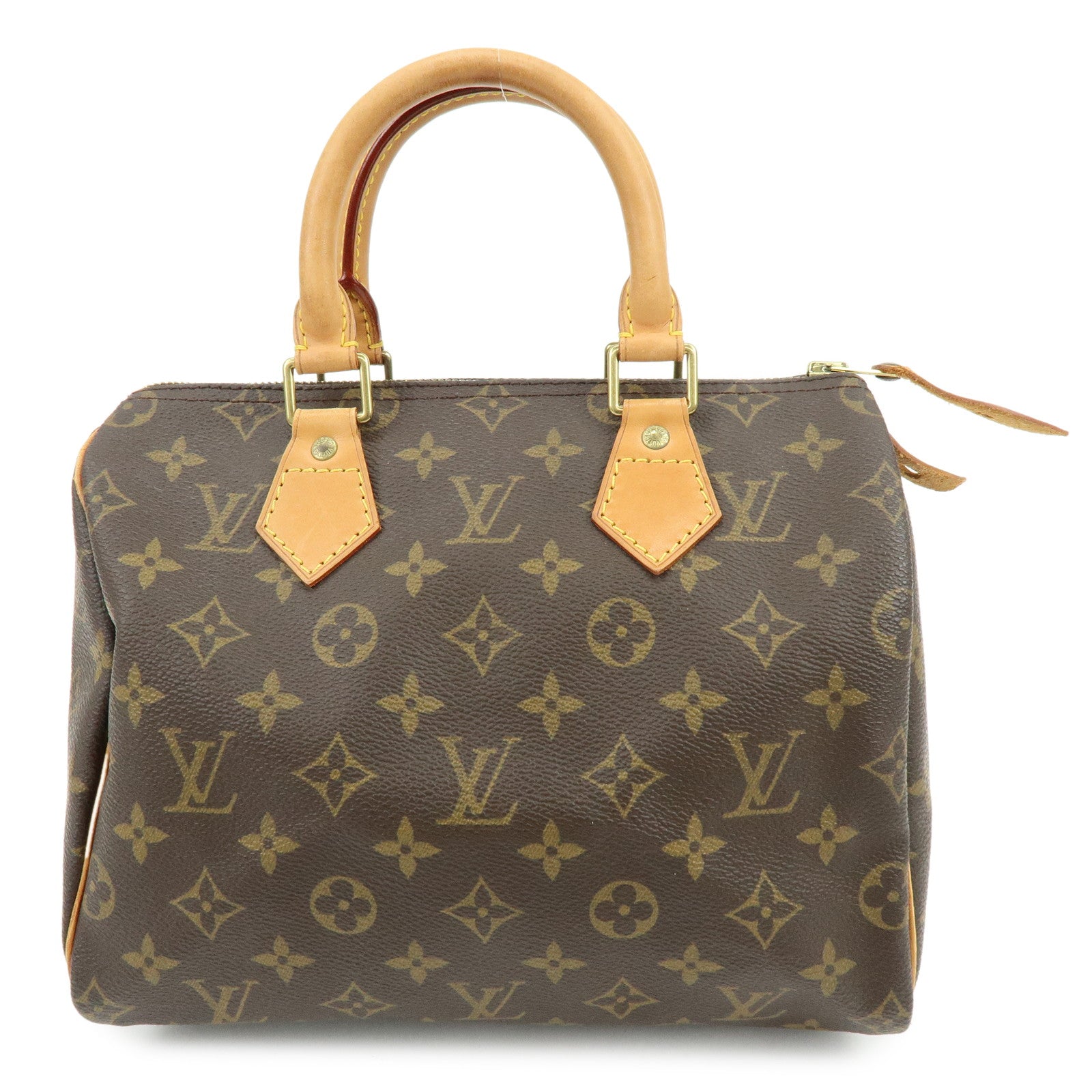 Louis Vuitton Monogram Speedy 25 Boston Bag Hand Bag Brown M41528