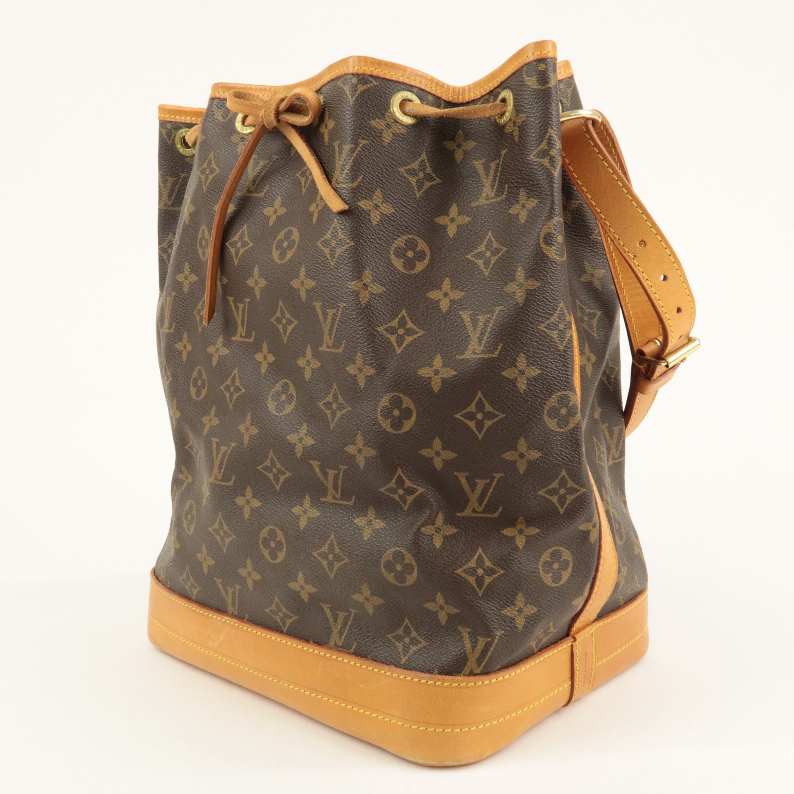 Louis Vuitton Monogram Noe Shoulder Bag Hand Bag Brown M42224 Used