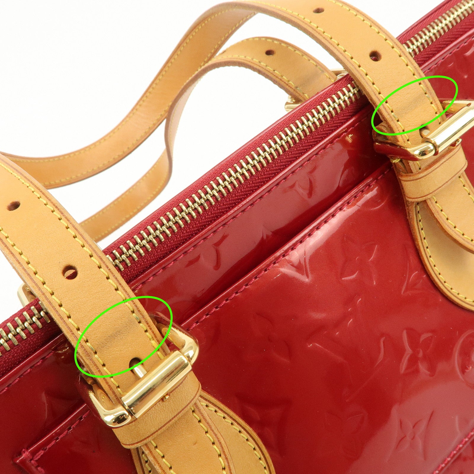 Louis Vuitton Vernis Rosewood Avenue Hand Bag Pomme D'Amour M93507