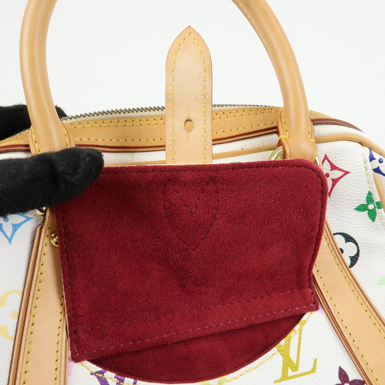 Louis Vuitton Monogram Multicolor Priscilla Hand Bag Blanc M40096