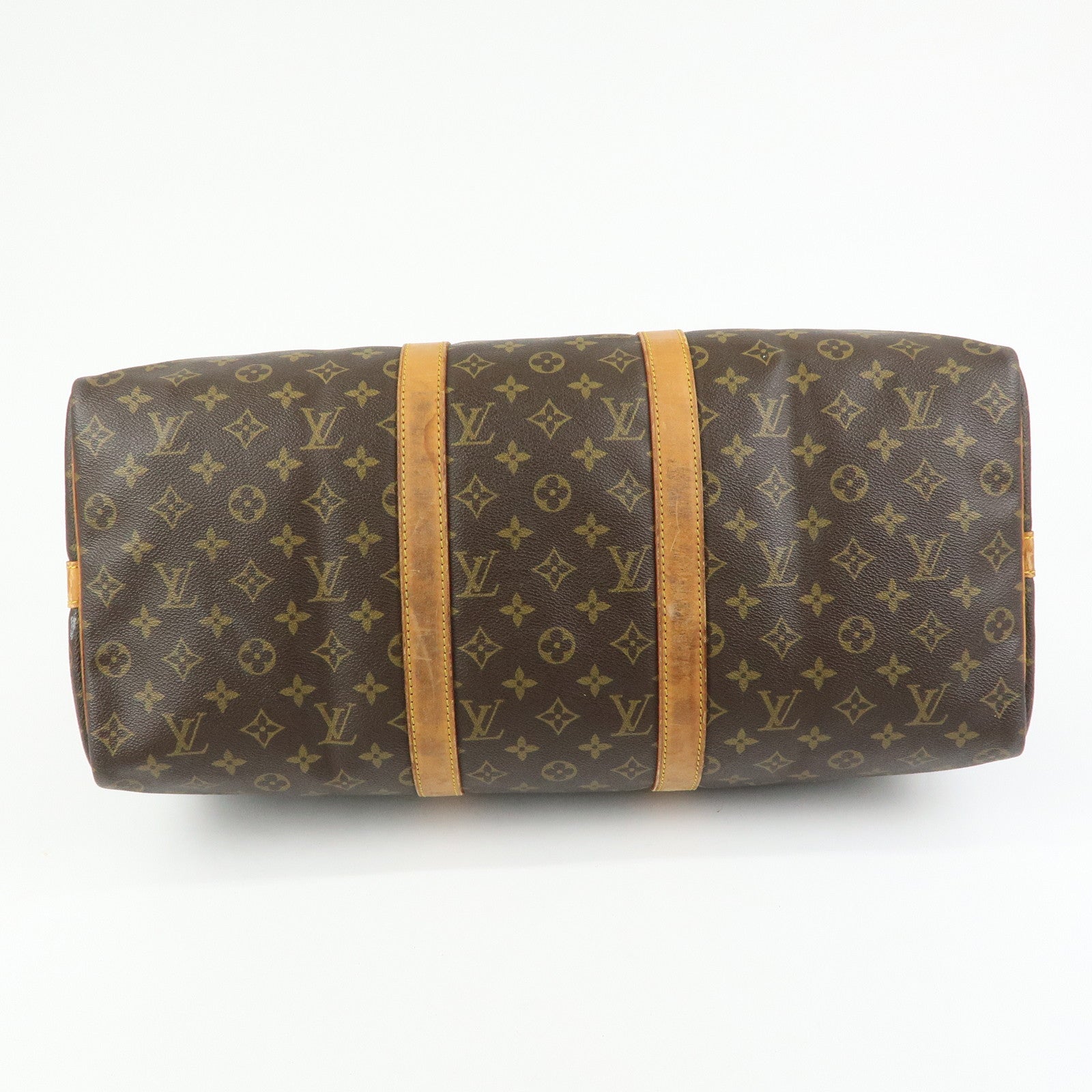 Louis Vuitton Monogram Keep All Bandouliere 50 Boston Bag M41416