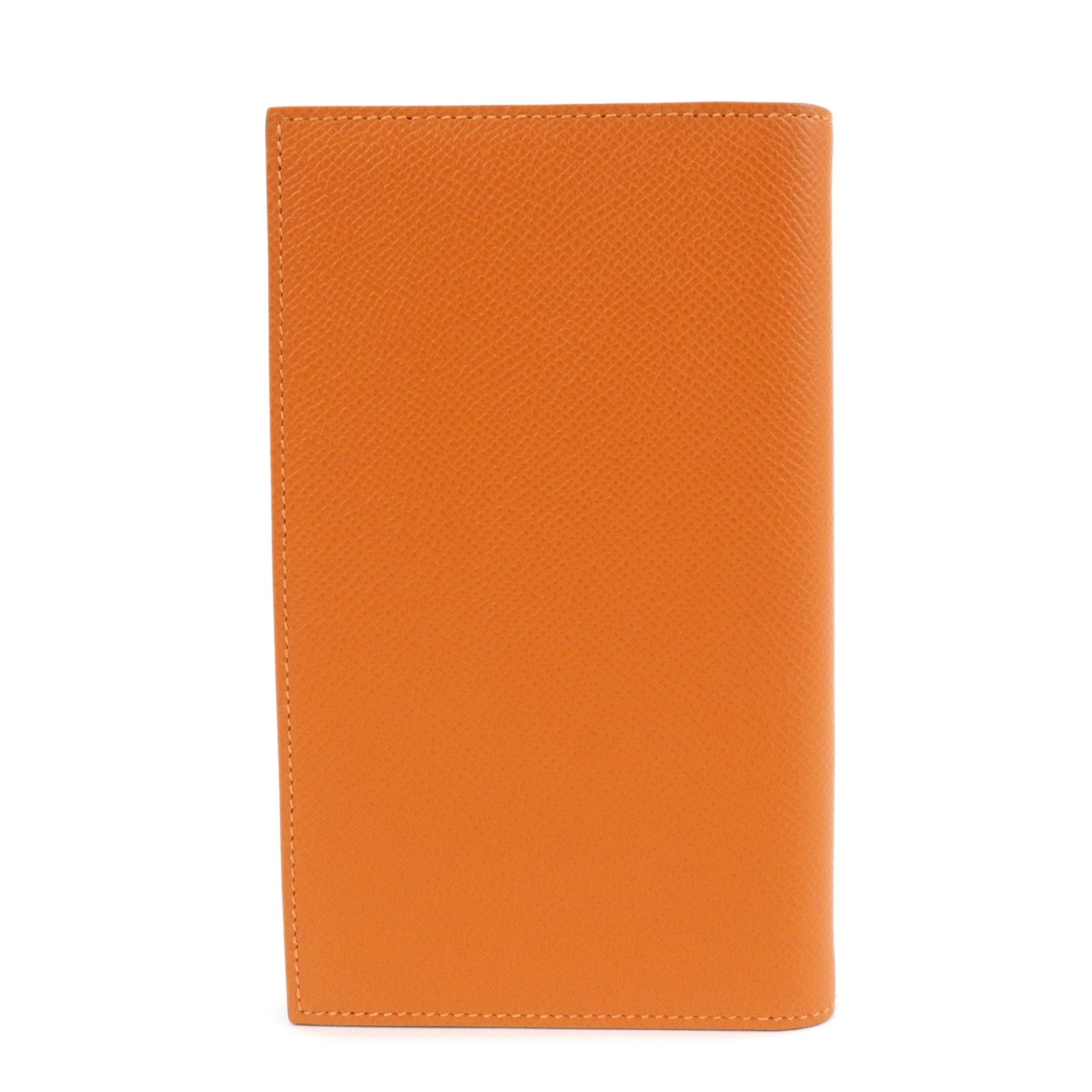 HERMES Epsom Leather Vision Agenda Plannder Cover □O Stamped Orange