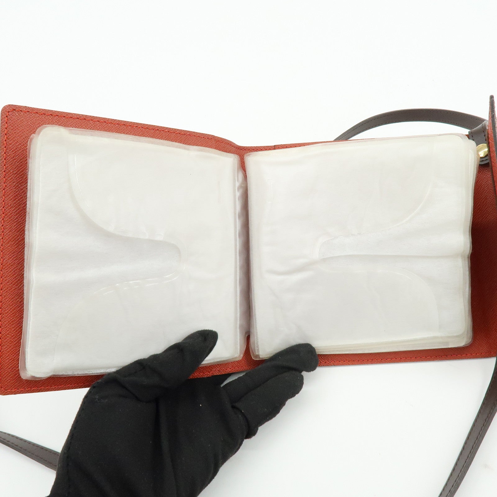 Louis Vuitton Damier Ebene Canvas Leather CD Case Holder N62935