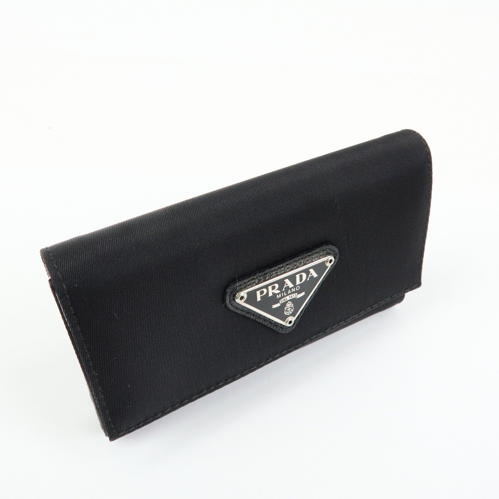 PRADA Triangle Logo Nylon Leather 6 Rings Key Case 1M0222