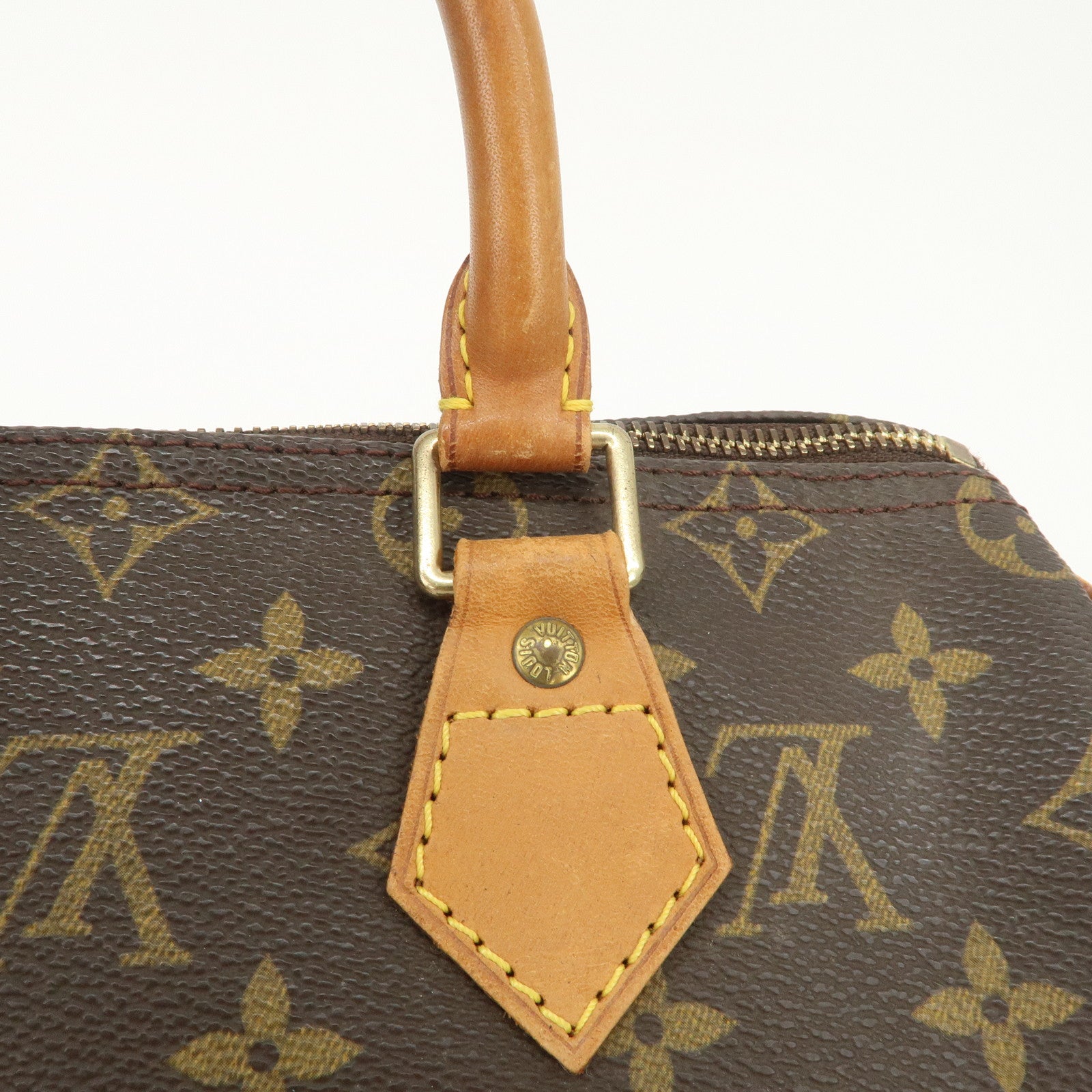 Louis Vuitton Monogram Speedy 25 Boston Bag Hand Bag Brown M41528