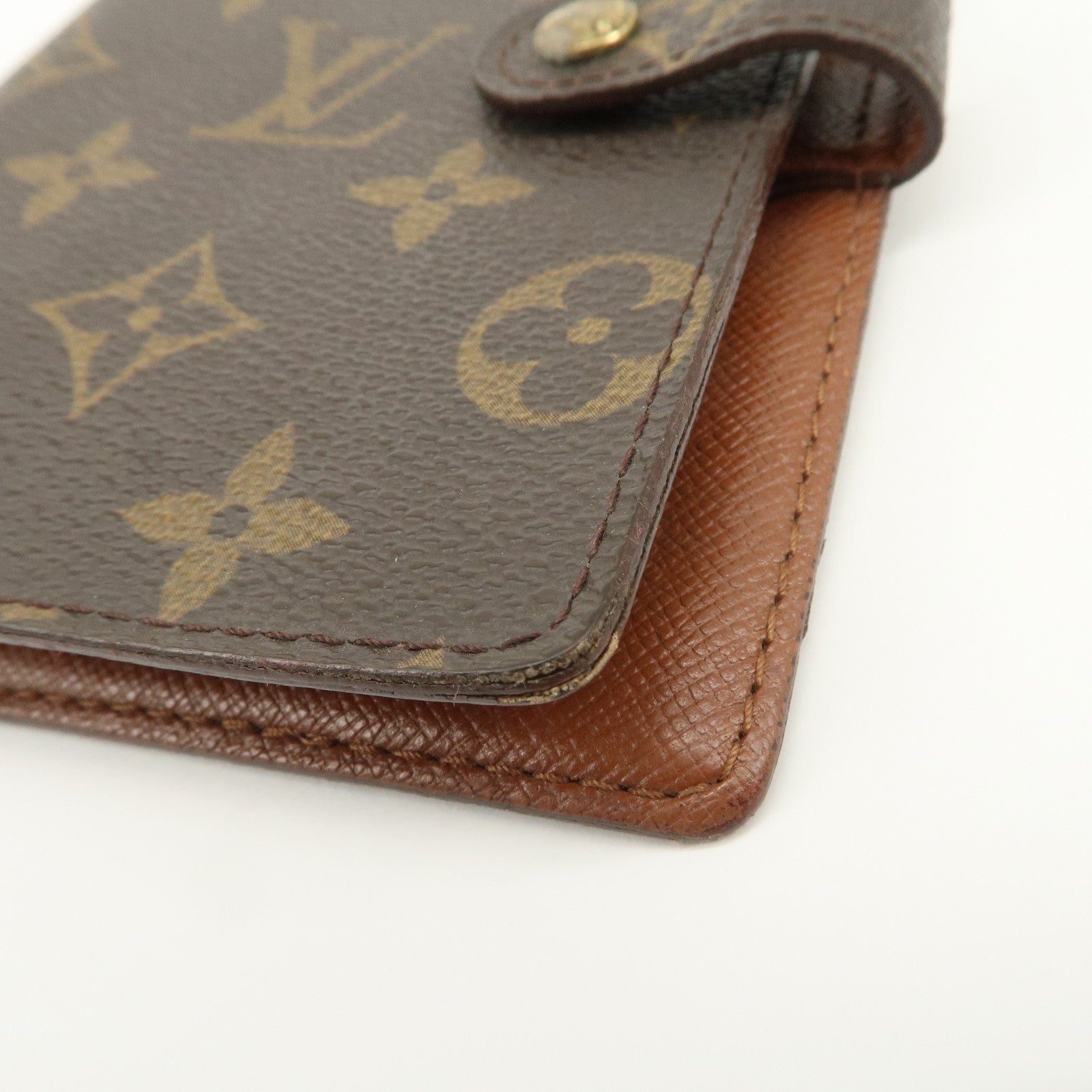 Louis Vuitton Monogram Canvas Agenda PM Planner Cover Brown R20005