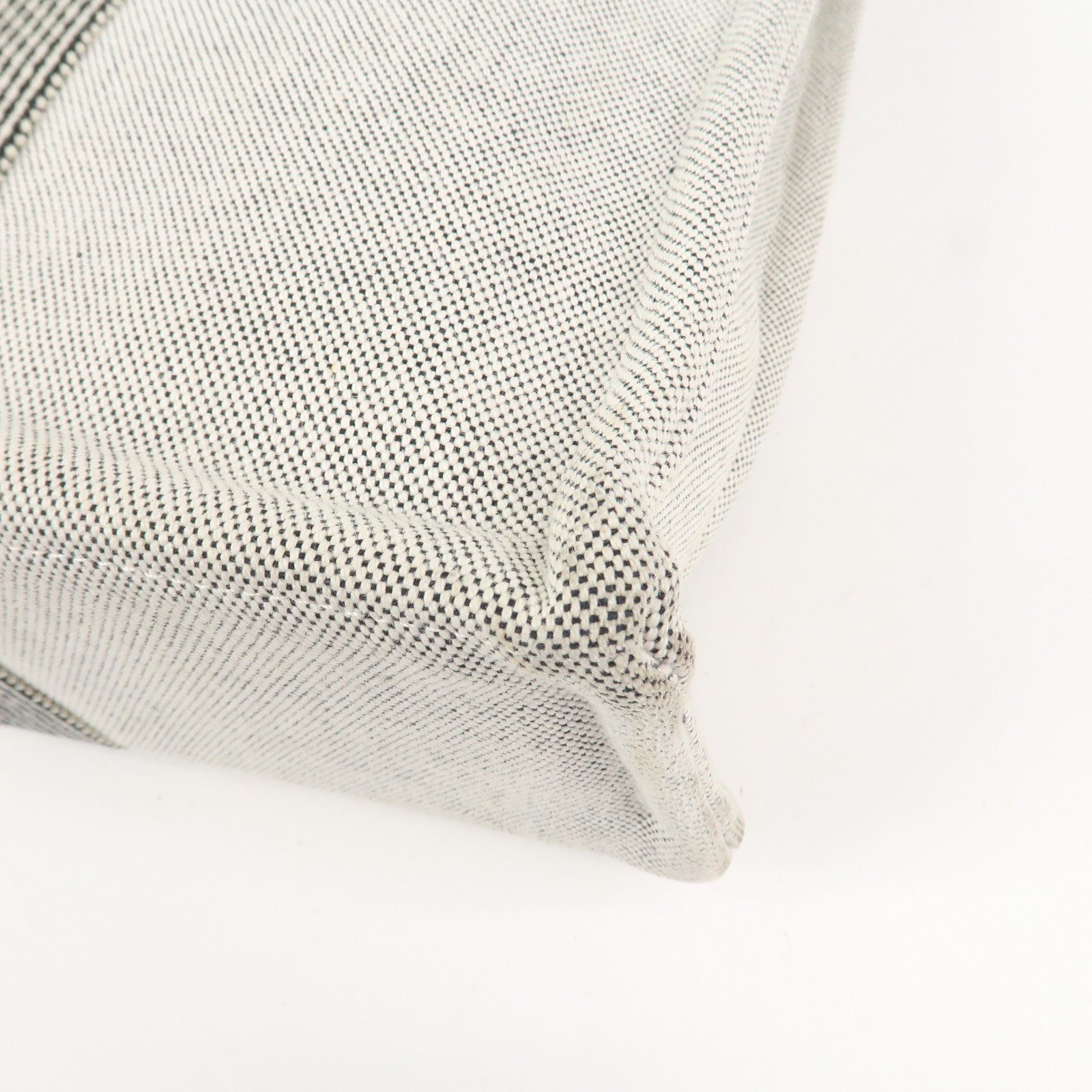 HERMES New Fourre Tout MM Canvas Tote Bag Hand Bag Gray