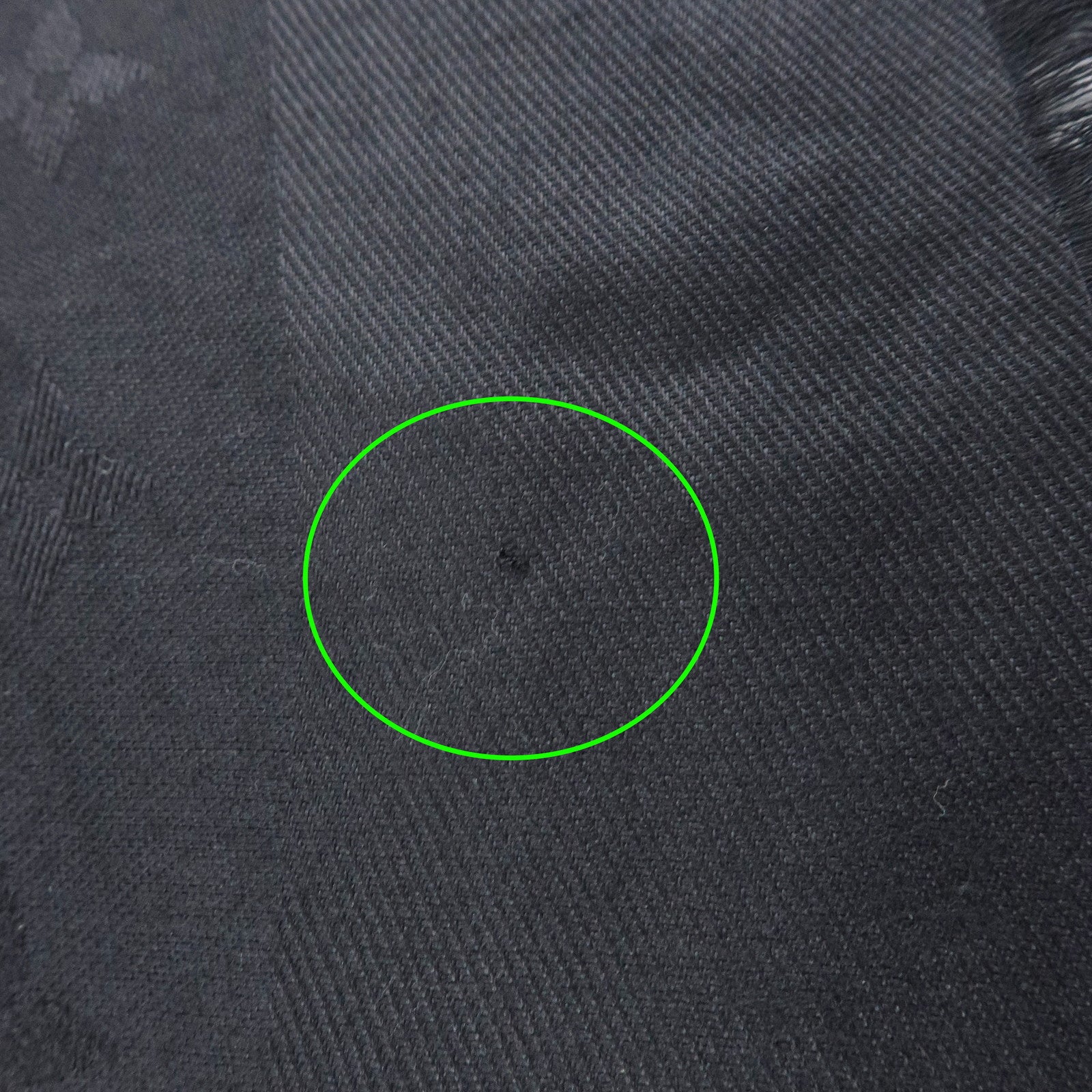 Louis Vuitton Monogram Silk Wool Shawl Scarf Black