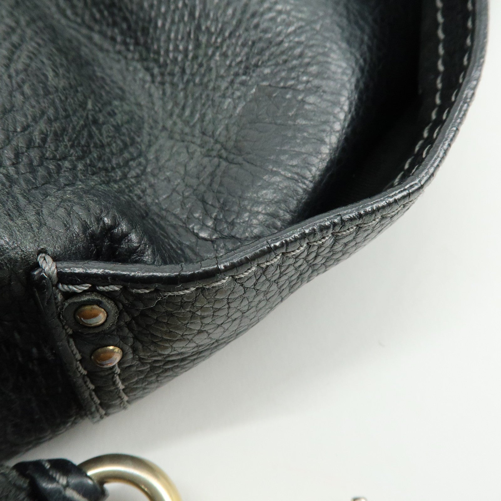 Chloe Paddington Leather Tote Bag Shoulder Bag Black