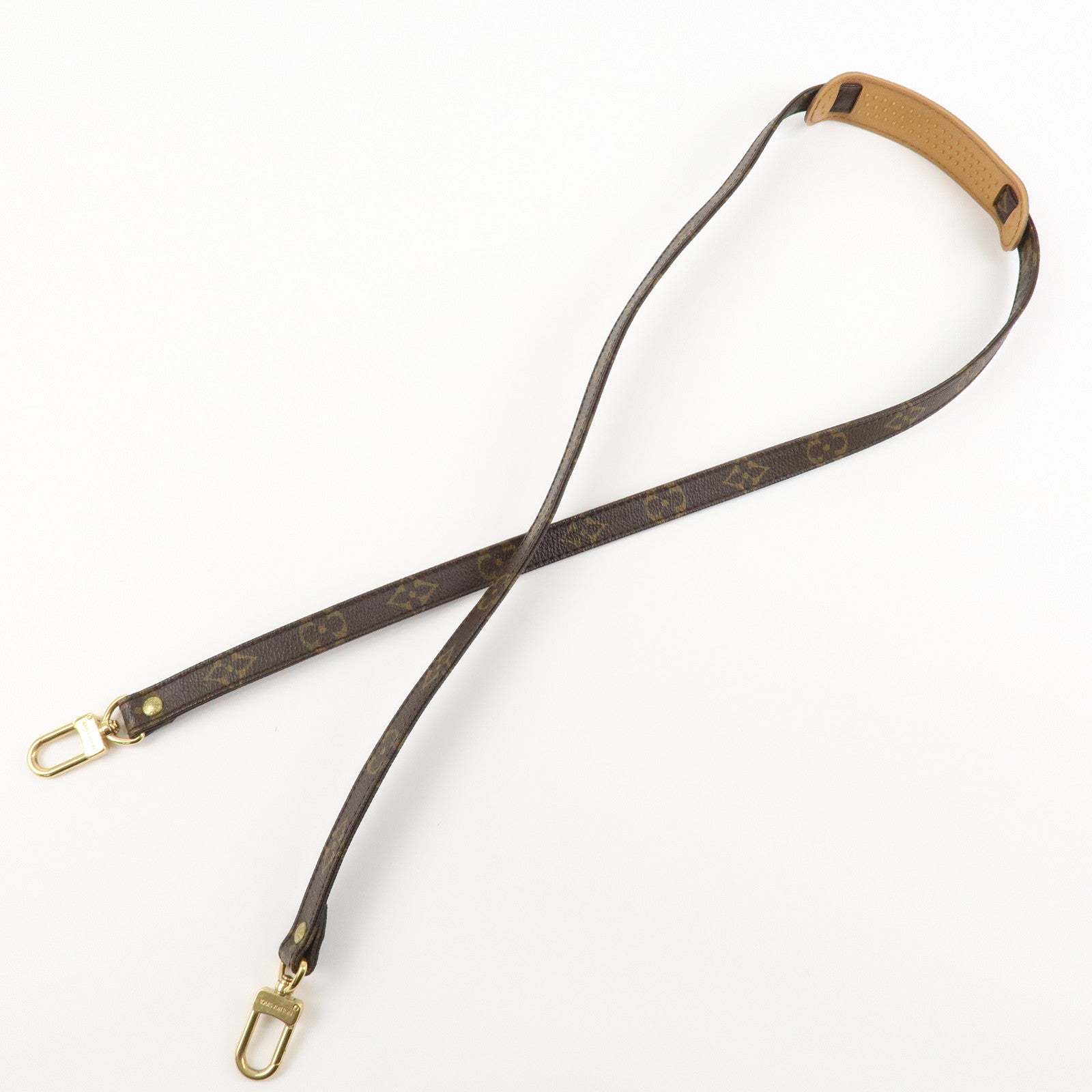 Louis Vuitton Monogram Canvas Shoulder Strap 120cm Brown J75010 Used