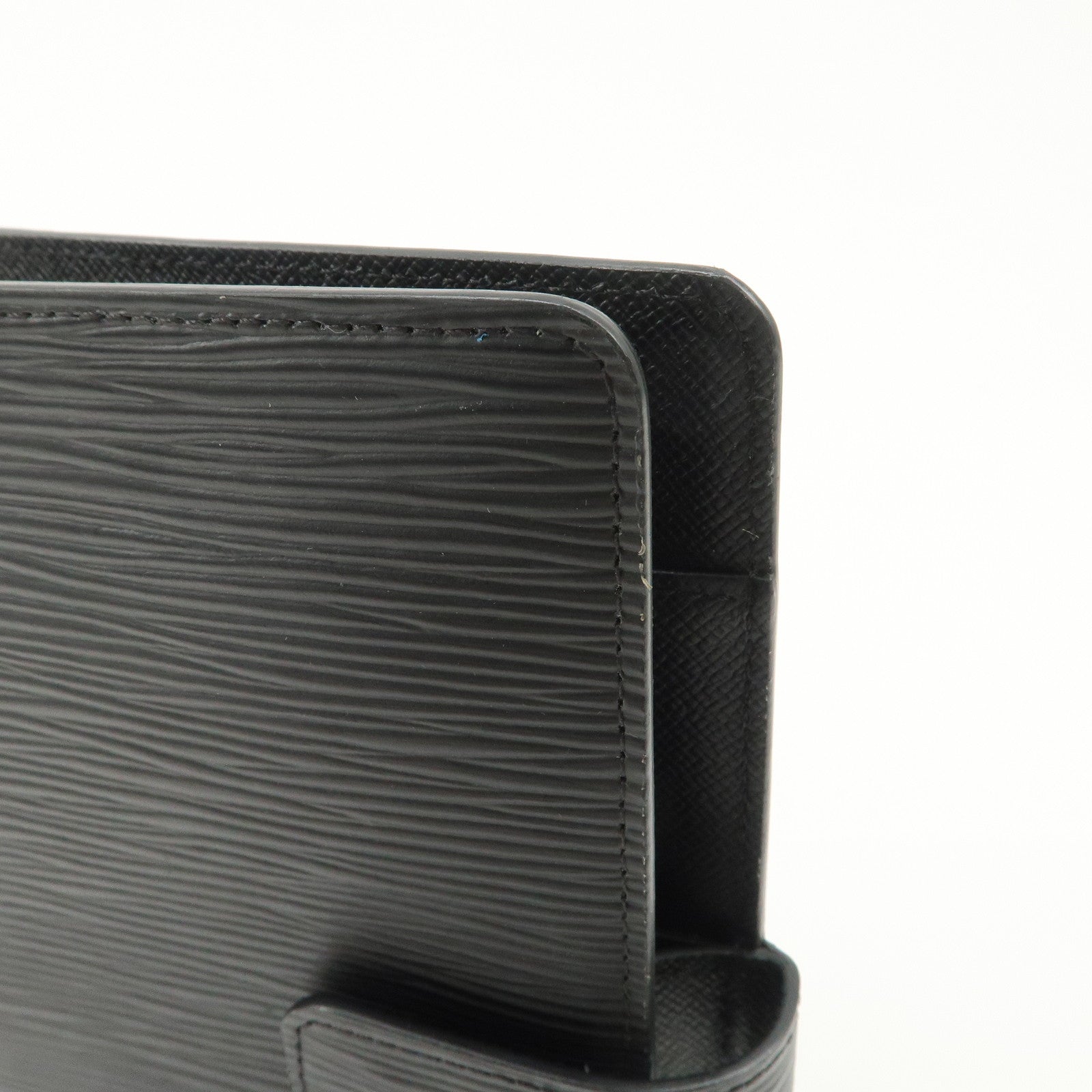 Louis Vuitton Epi Agenda MM Planner Cover Noir Black R20202