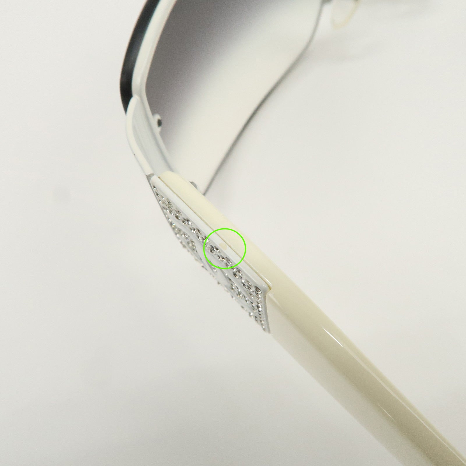 CHANEL Plastic Rhinestone Sunglasses 4117-B c.287/8G 62笆｡16 125