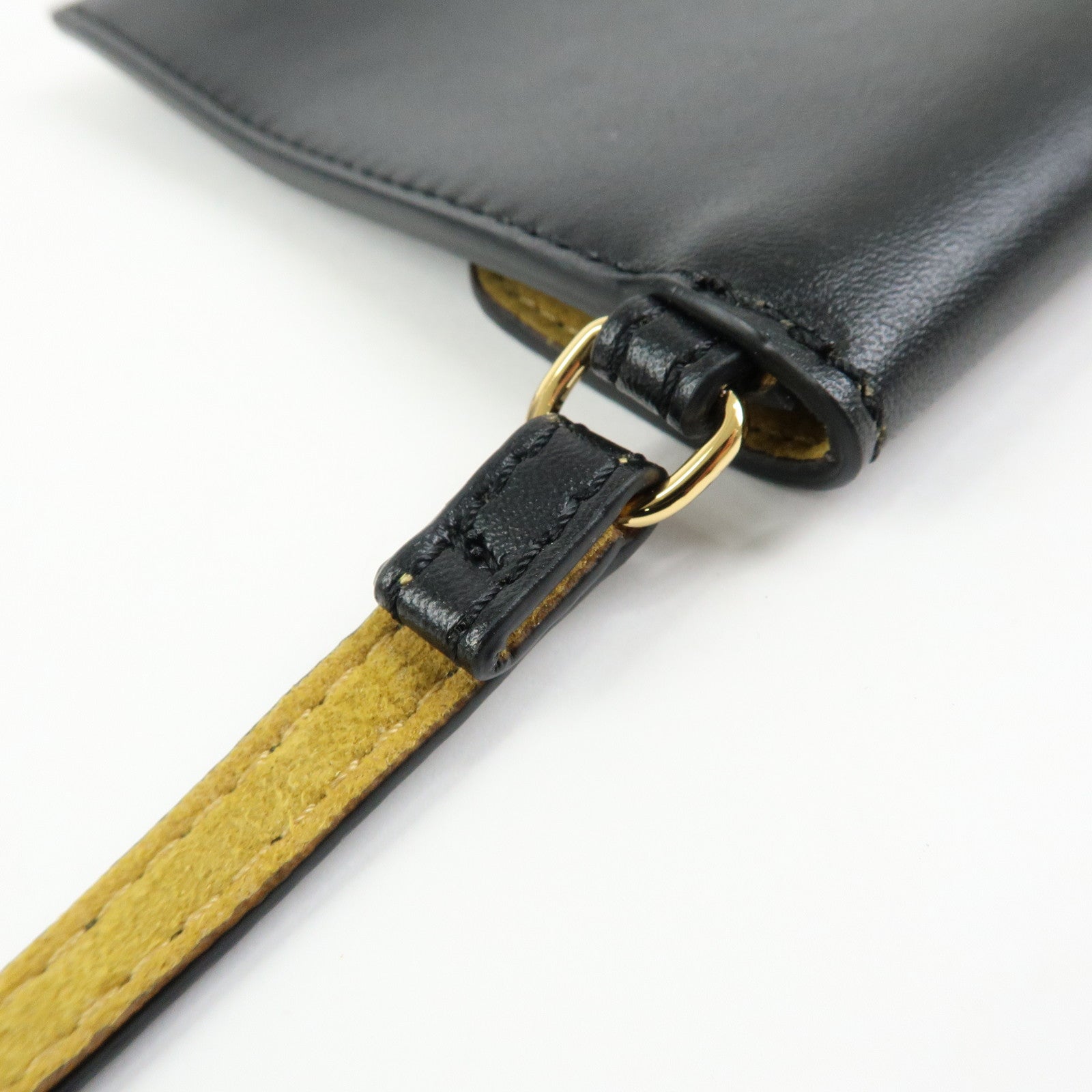 STELLA MCCARTNEY Faux Leather 2Way Bag Hand Shoulder Bag Black