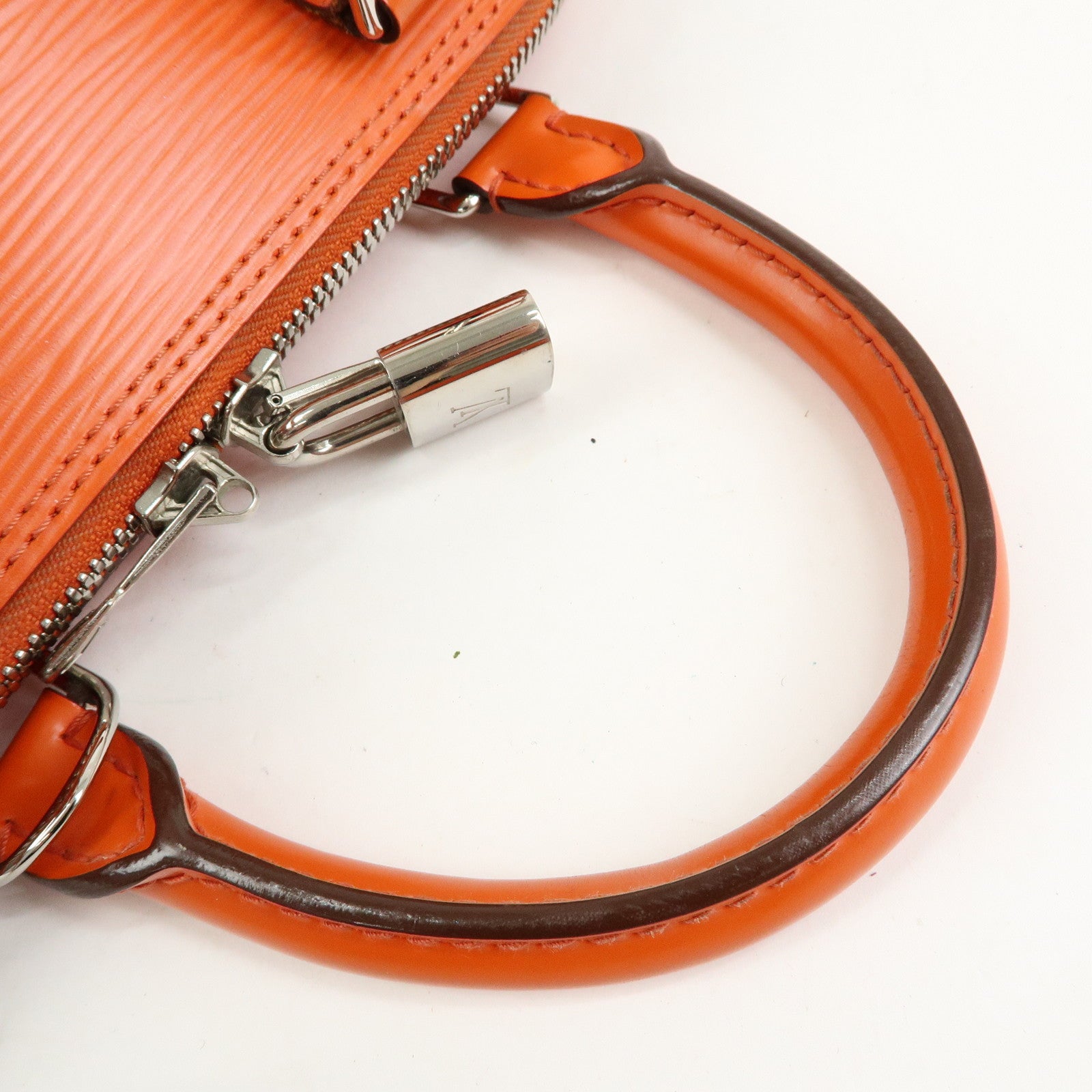 Louis Vuitton Epi Alma PM Hand Bag Pimont Orange M40623