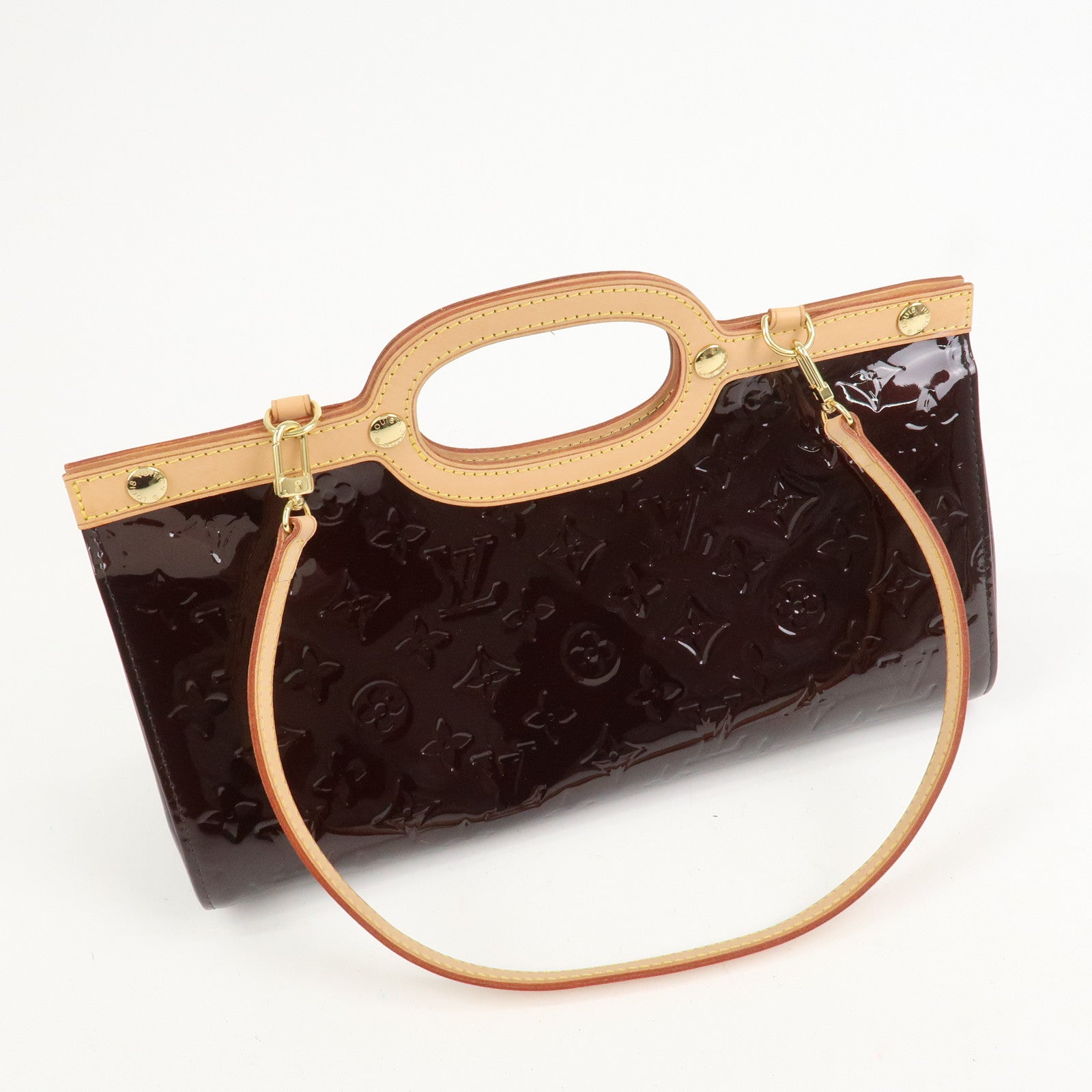 Louis Vuitton Monogram Vernis Roxbury Drive Bag Amarante M91995