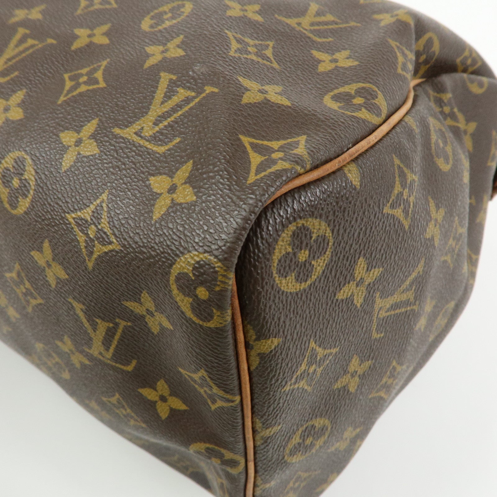 Louis Vuitton Monogram Speedy 40 Hand Bag Boston Bag Brown M41522