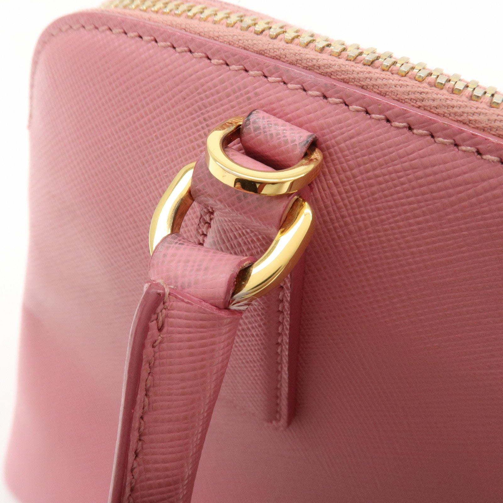 PRADA Triangle Logo Saffiano Leather Promenade Small 2WayBag BL0838
