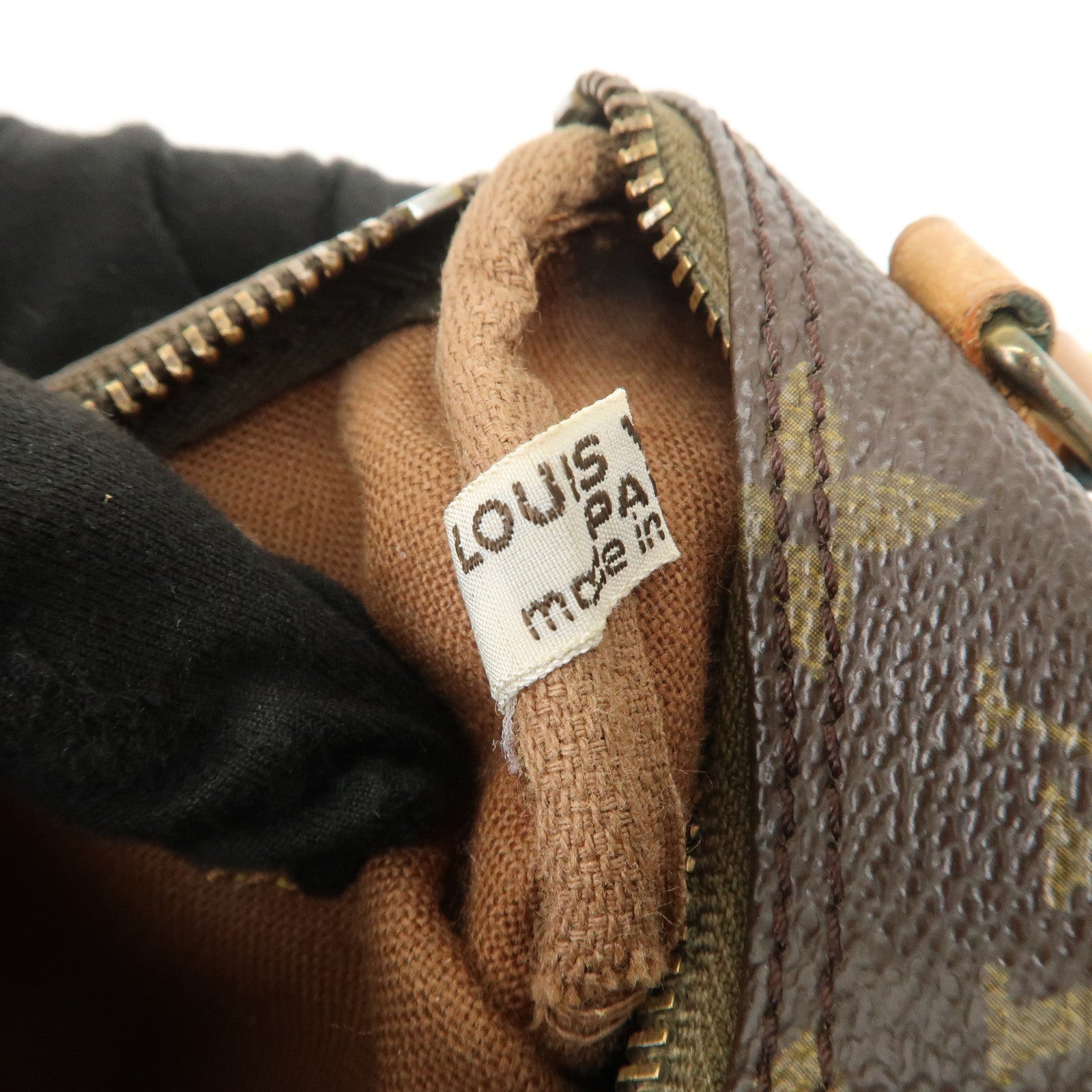 Louis Vuitton Monogram Mini Speedy Hand Shoulder Bag Brown M41534