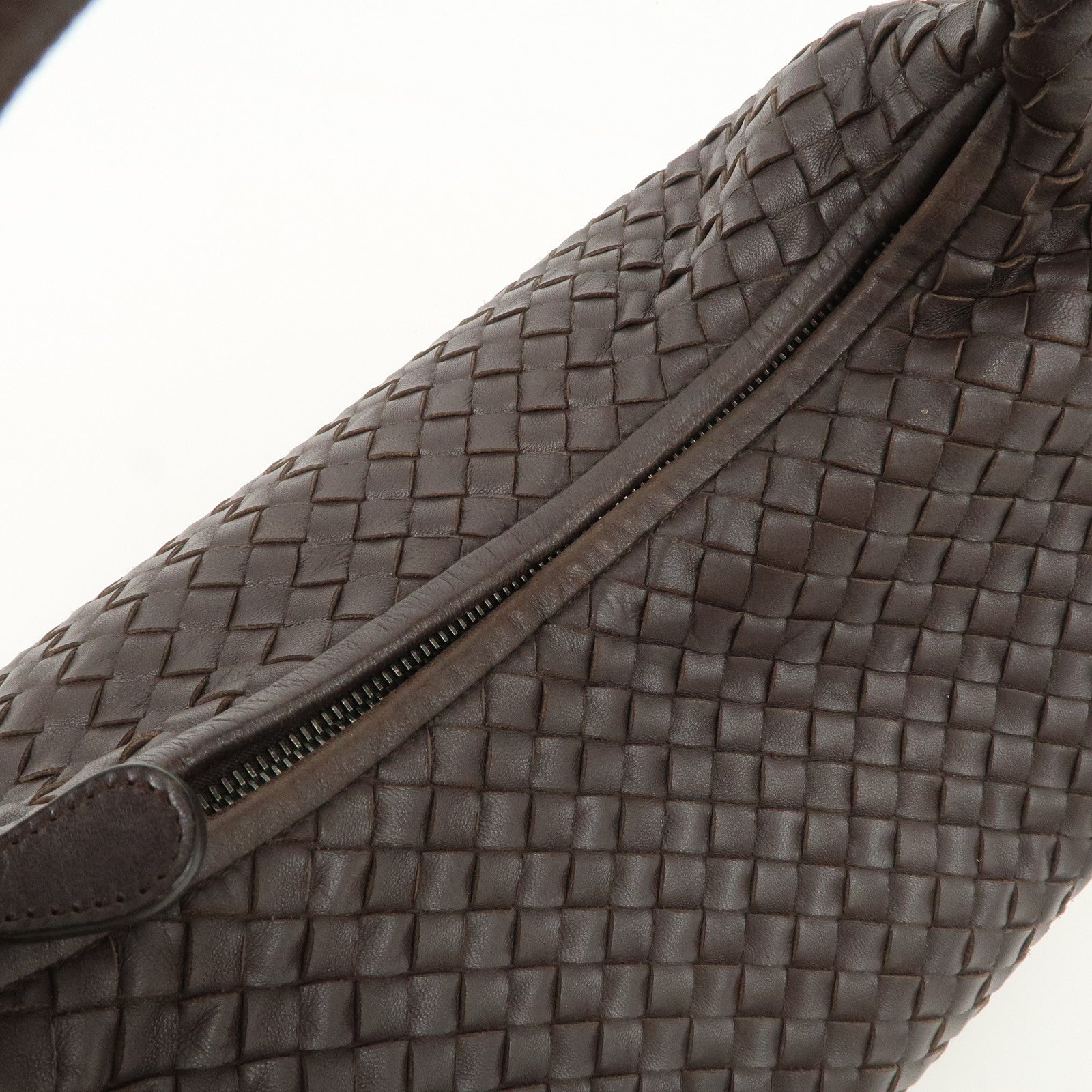 BOTTEGA VENETA Hobo Intrecciato Leather Shoulder Bag 232499