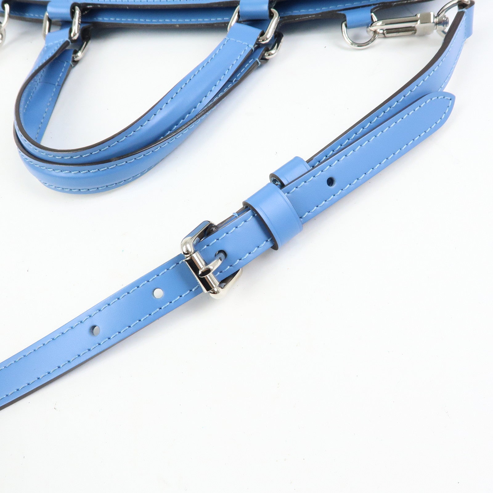 Louis Vuitton Epi Leather Brea MM 2Way Bag Hand Bag Blue